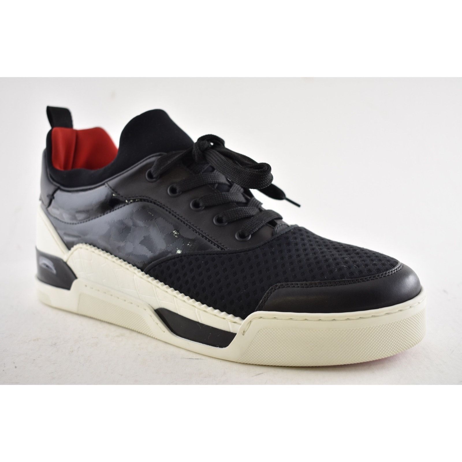 Christian Louboutin Christian Louboutin Aurelien Flat Black White Sneaker 44 11 Size US 11 / EU 44 - 4 Thumbnail