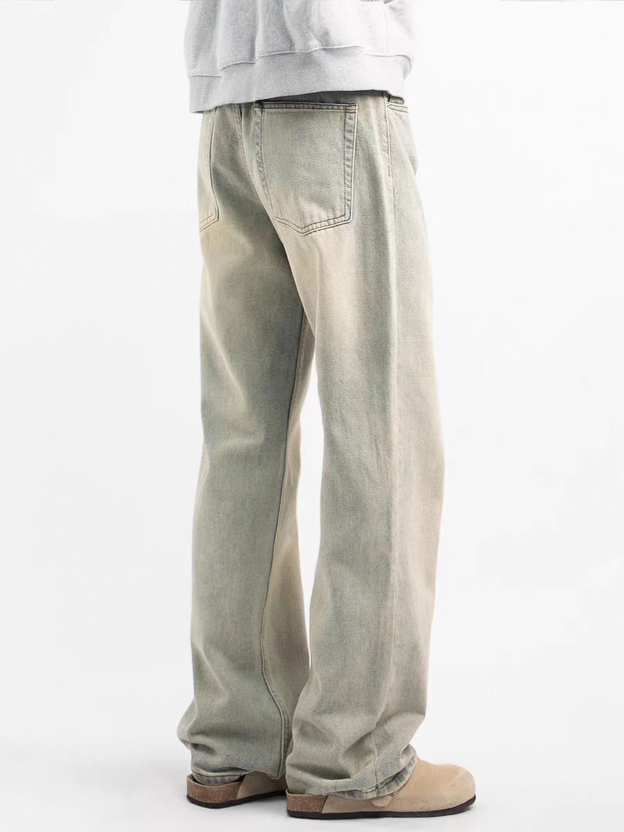 Japanese Brand × Jean Vintage yellow clay high street micro flare jeans Size US 32 / EU 48 - 3 Thumbnail