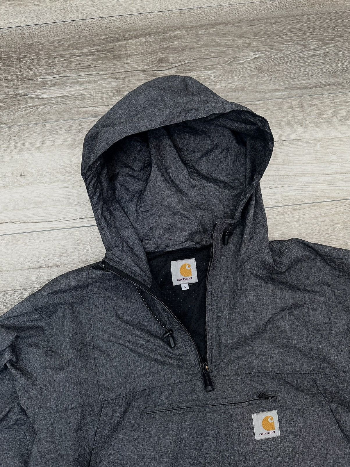 Carhartt Wip Carhartt W.I.P “ Spinner Pullover “ Grey Anorak Rain Jacket Size US L / EU 52-54 / 3 - 3 Thumbnail