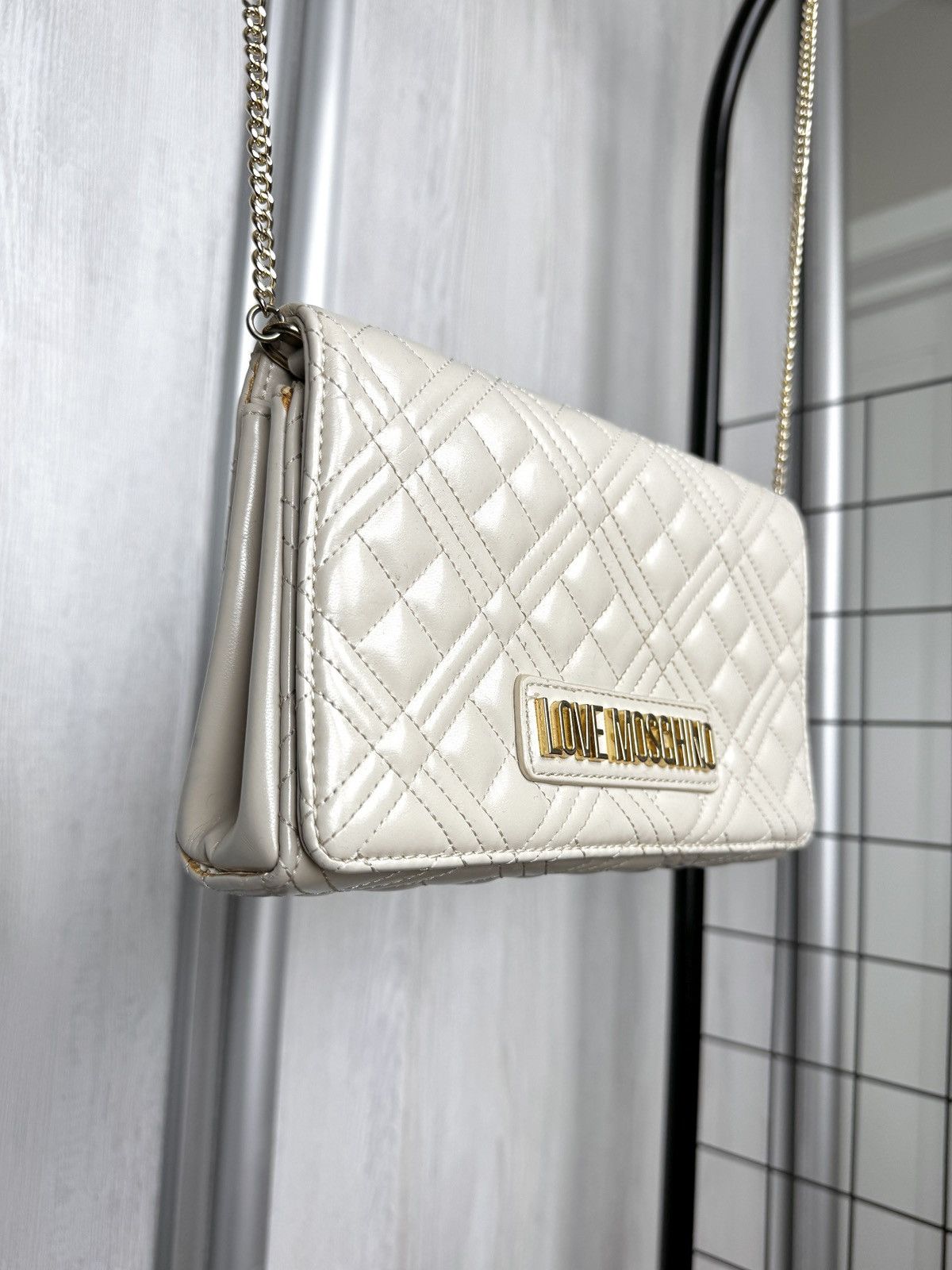 Love Moschino Love Moschino beige clutch shoulder bag faux leather Size ONE SIZE - 5 Thumbnail
