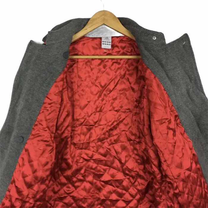 Adidas Vtg ADIDAS 3 Stripes Wool Peacoat Jacket Windbreaker Trench Size M / US 6-8 / IT 42-44 - 4 Thumbnail