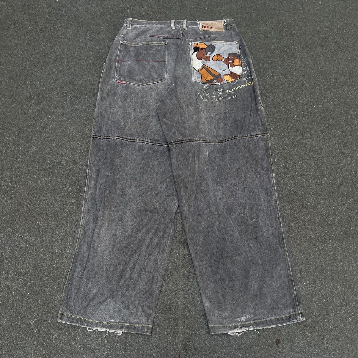 Vintage Platinium Fubu Baggy Jeans