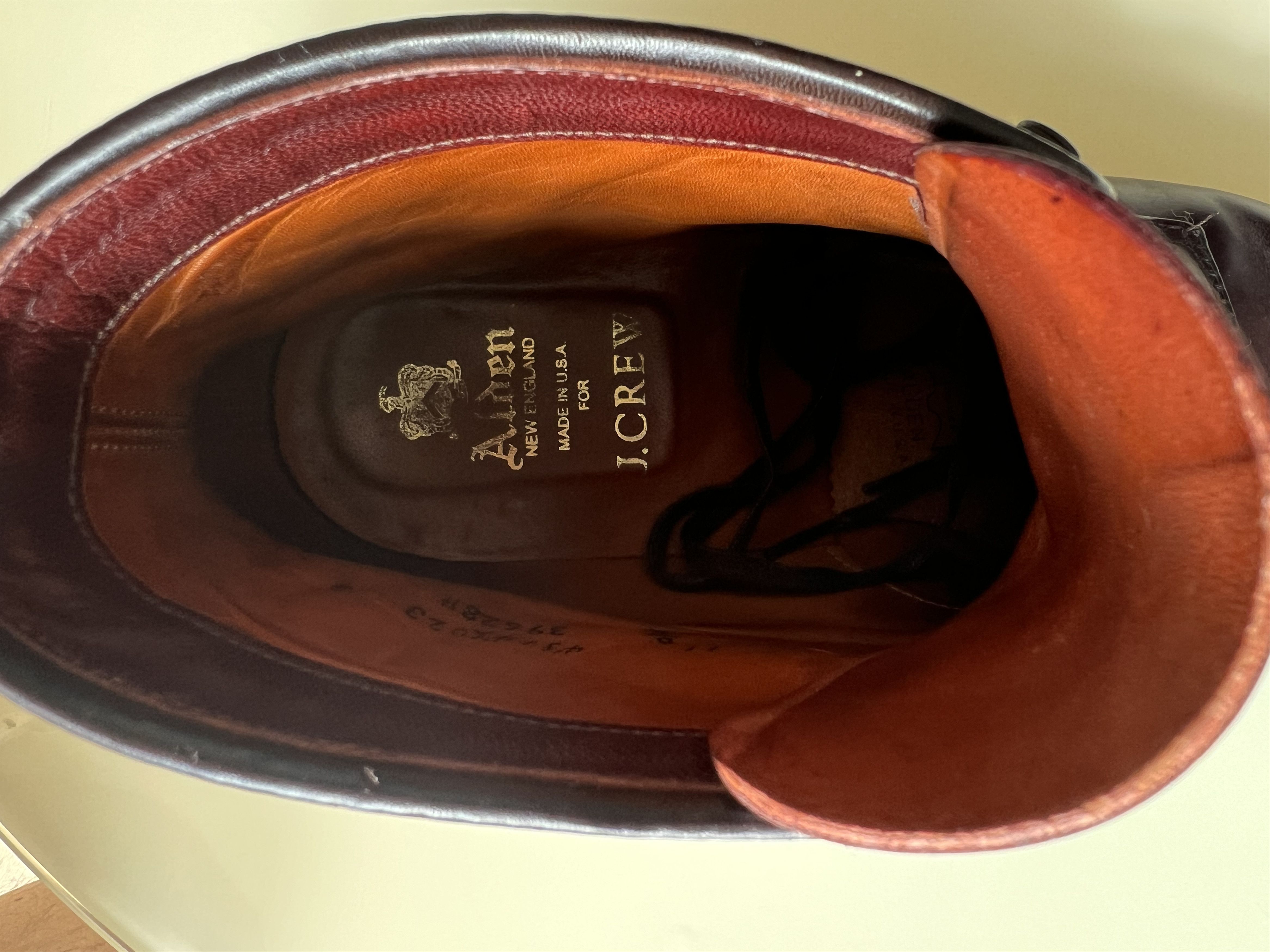 Alden × J.Crew Alden 39628H Color 8 Shell Cordovan Cap Toe Boots Size US 11 / EU 44 - 5 Thumbnail