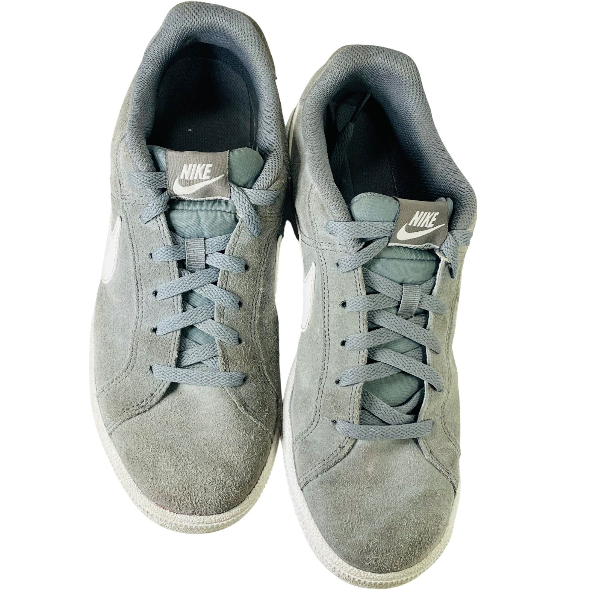 Nike Nike Gray Suede Sneakers Court Royal White Swoosh Men's Size Size US 10 / IT 40 - 2 Thumbnail