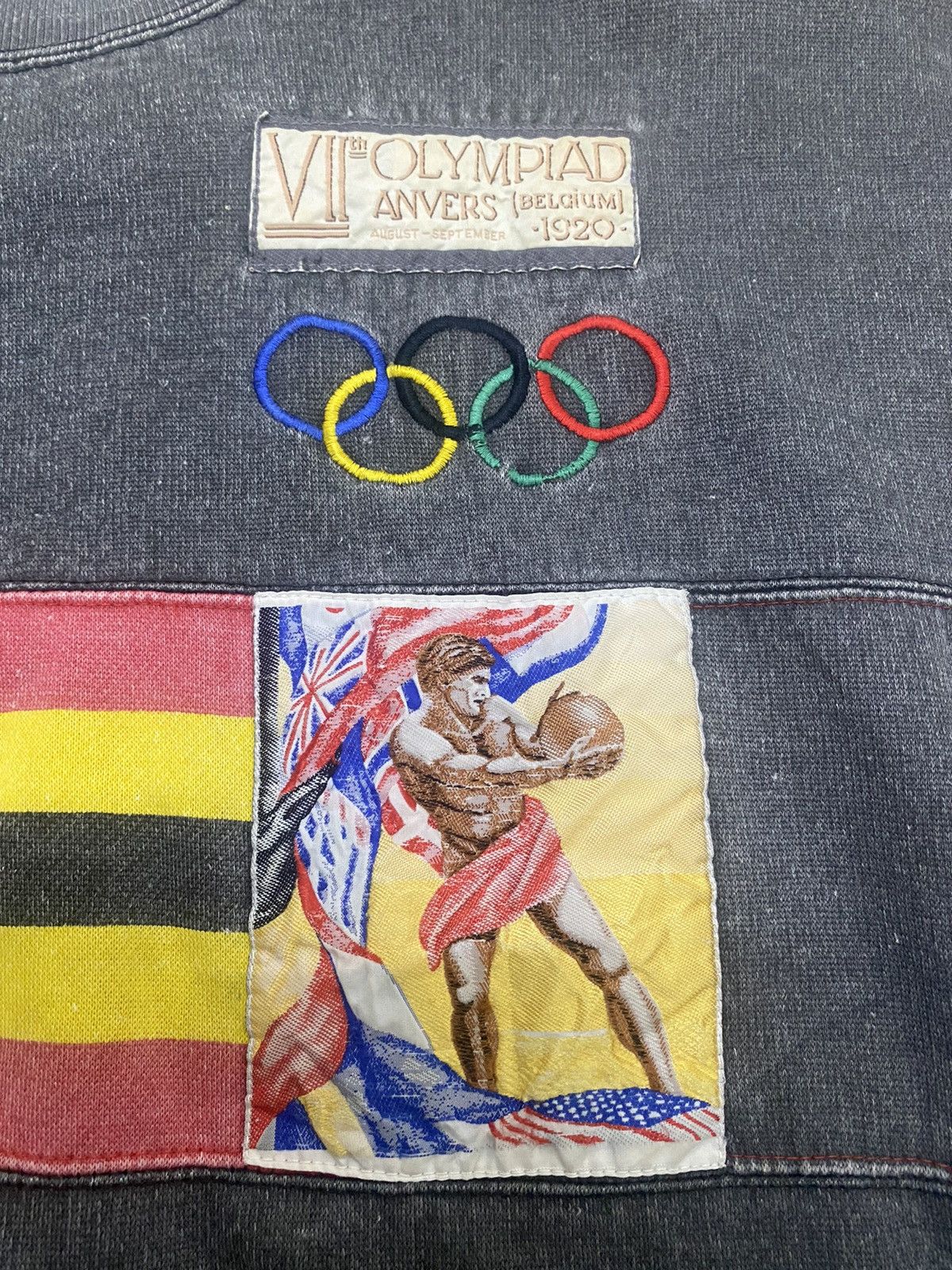 Adidas 💥Vintage Adidas Montreal Olympics 1976 faded sunburst Size US L / EU 52-54 / 3 - 8 Thumbnail