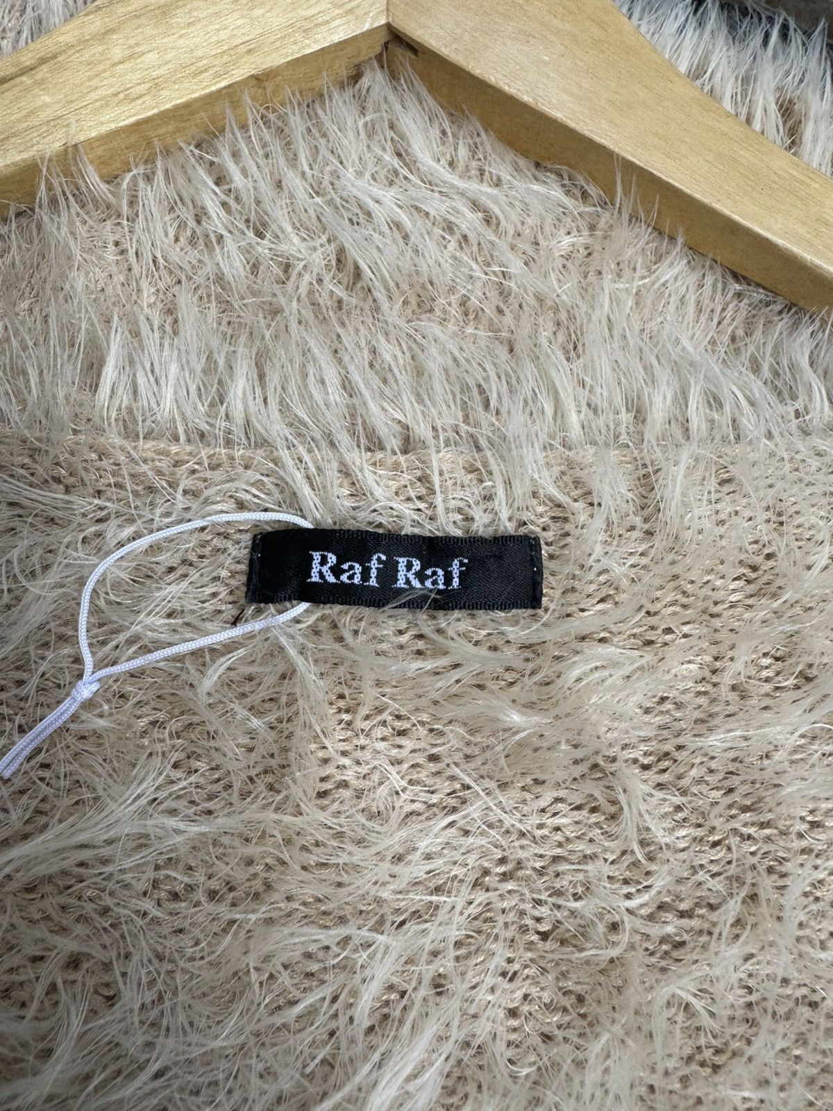 Japanese Brand FUZZY V NECK BY RAF RAF LONGSLEEVE SWEATER Size M / US 6-8 / IT 42-44 - 6 Thumbnail