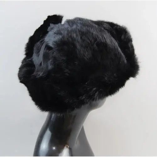 Other Warm Natural Rabbit Fur Bomber Hat Size ONE SIZE - 4 Thumbnail