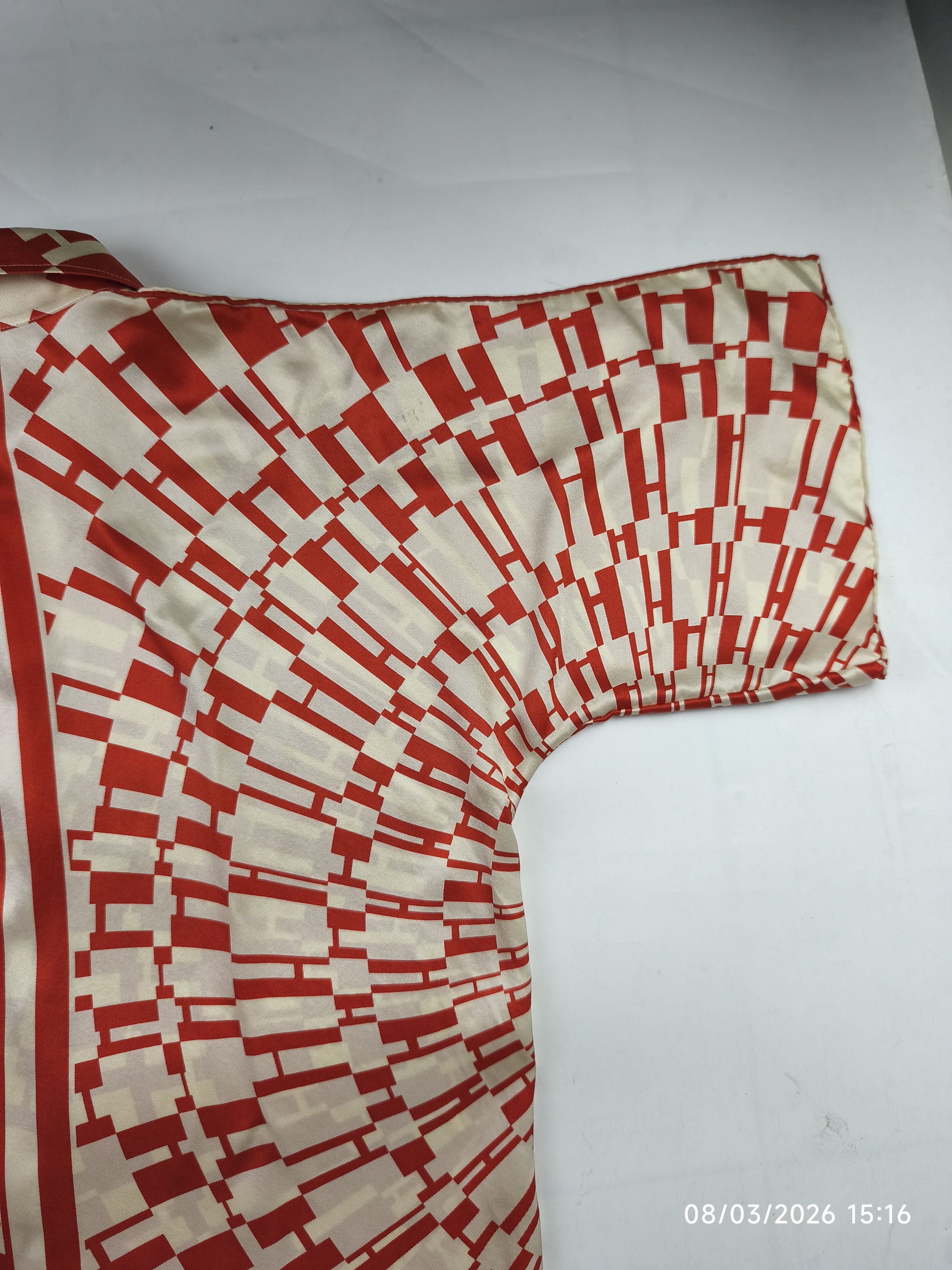 Hermes Hermes gaultier era - op'H - split sleeve - silk button up Size XS / US 0-2 / IT 36-38 - 15 Thumbnail
