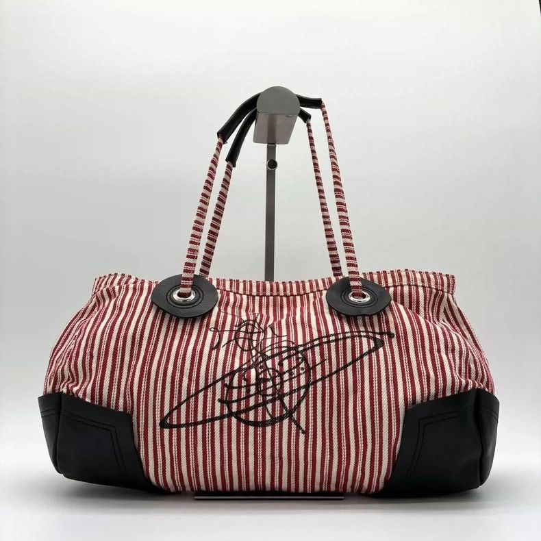 Vivienne Westwood Vivienne Westwood size os Mid-Century red striped Boston ba Size ONE SIZE - 1 Thumbnail