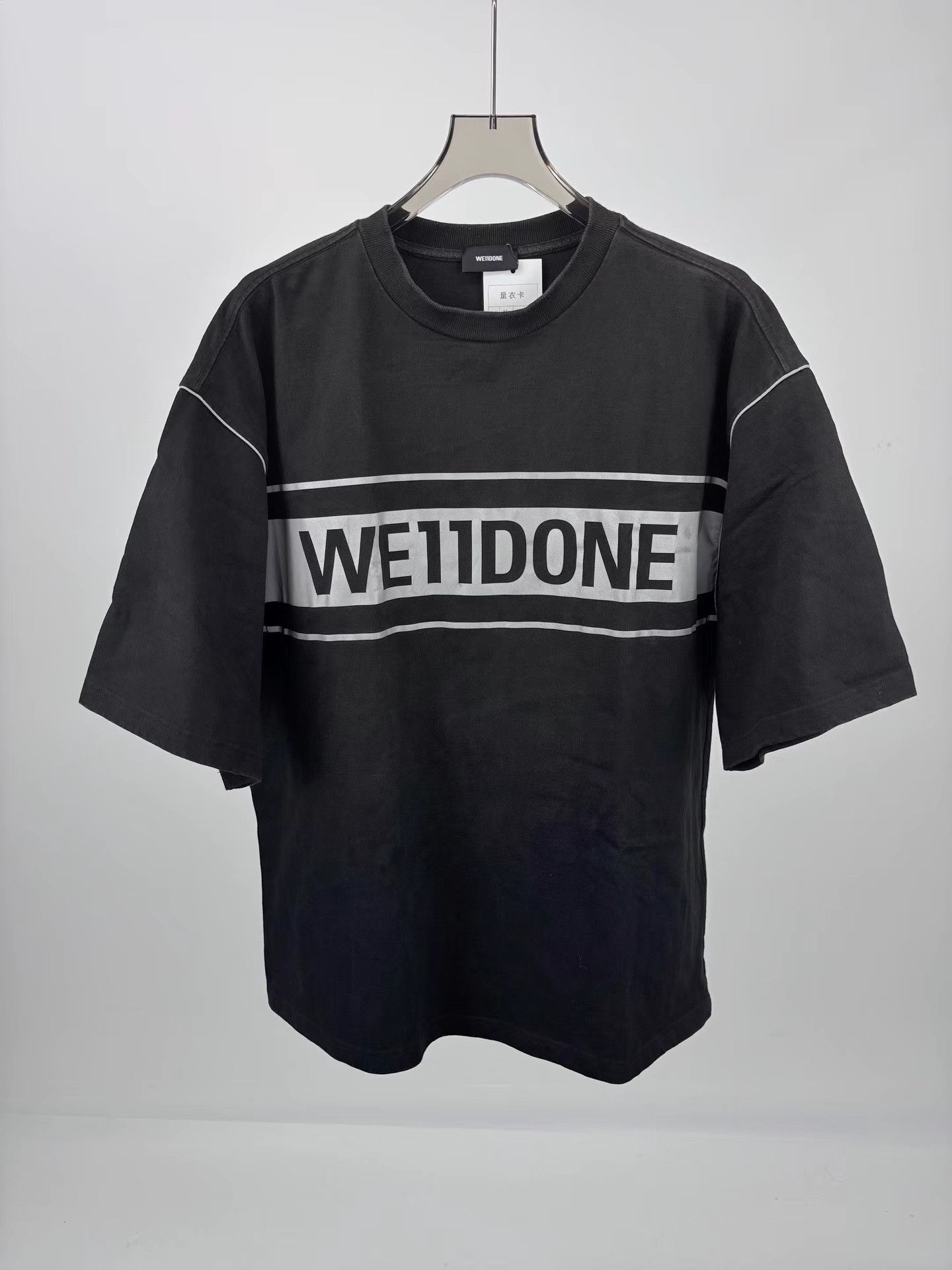 WE11DONE WE11DONE Laser Reflective Short Sleeve Tee Size US XL / EU 56 / 4 - 1 Thumbnail