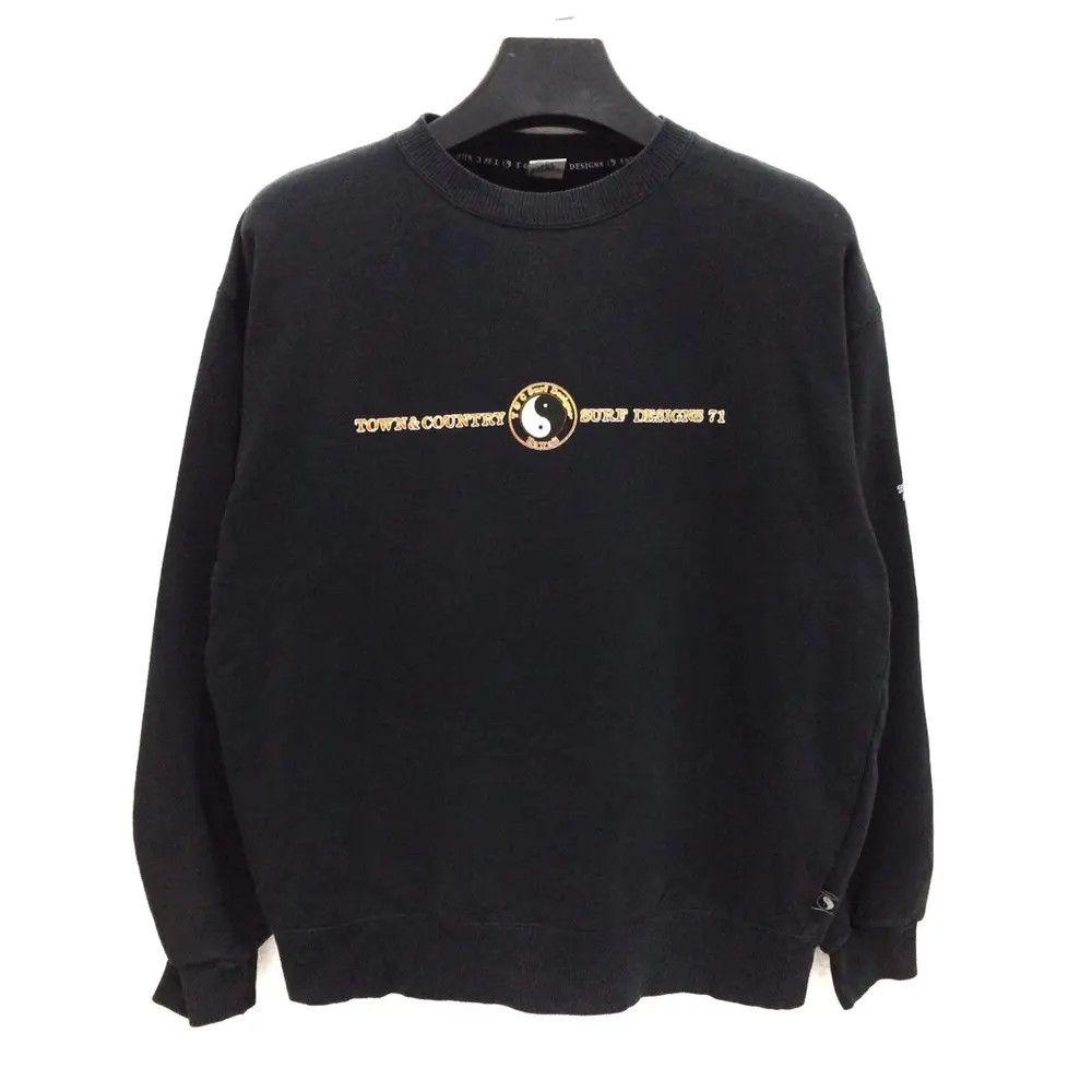 Vintage TOWN COUNTRY Surf Design Sweatshirt Size US M / EU 48-50 / 2 - 2 Thumbnail