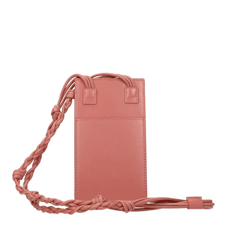 Jil Sander ob1o1e1124 Size: OS / Leather Smartphone Holder in Pink Size ONE SIZE - 2 Thumbnail