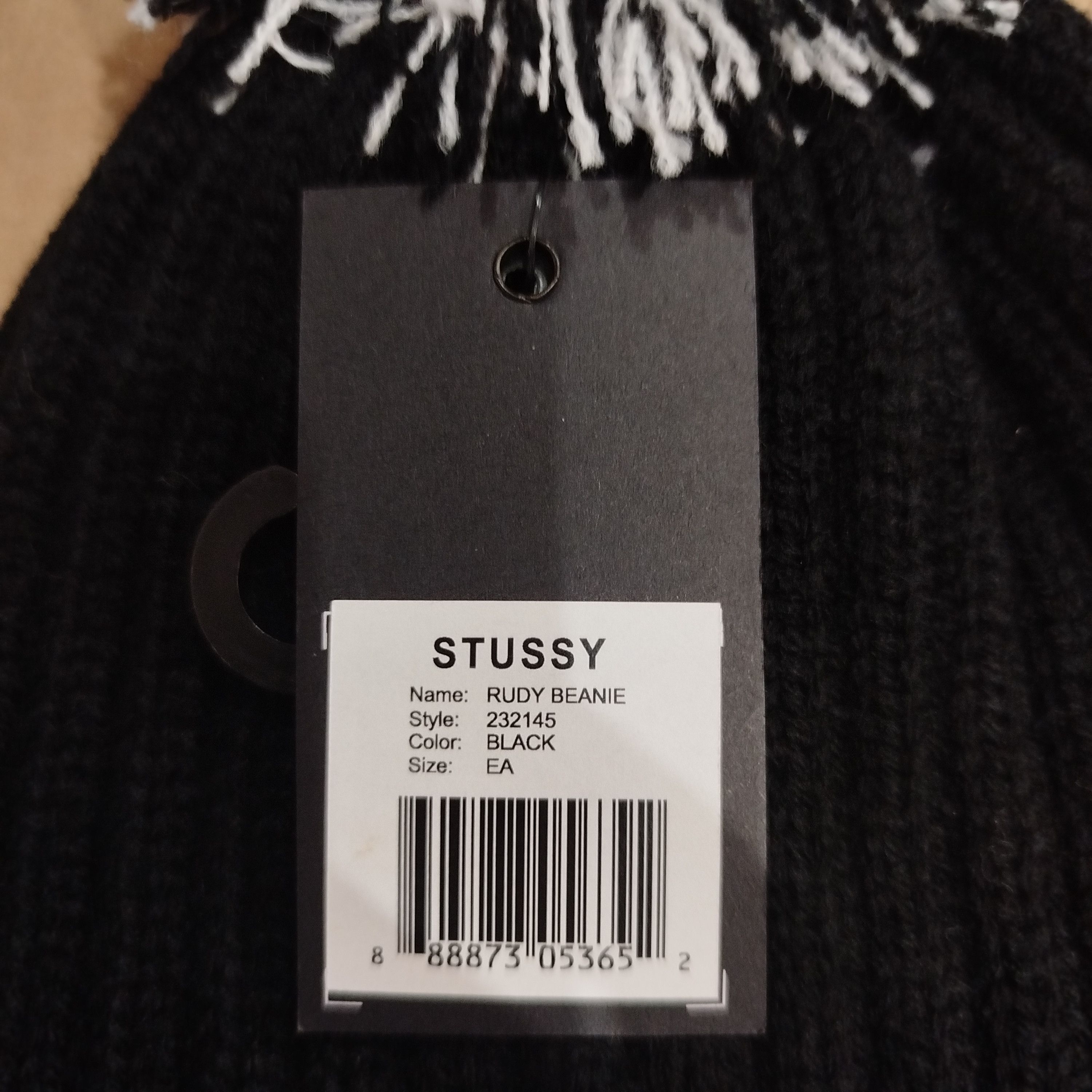 Stussy STUSSY RUDY BEANIE - BLACK Size ONE SIZE - 3 Thumbnail