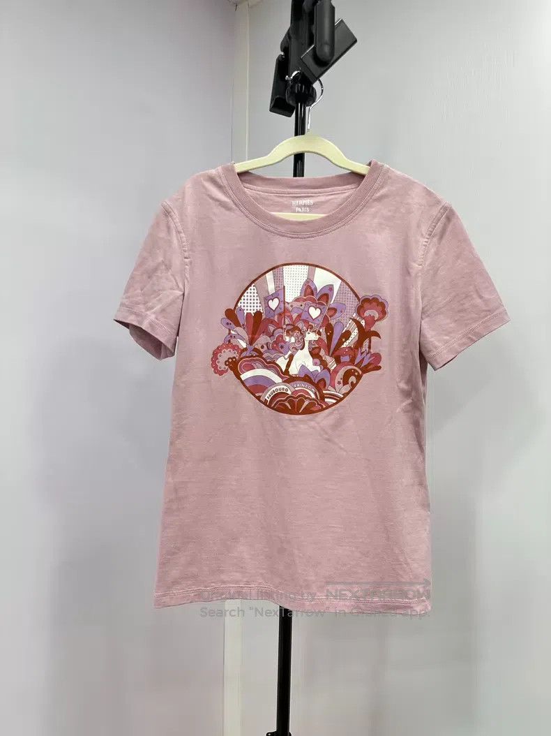 Hermes Hermes Cartoon rainbow Pegasus short-sleeve Size XS / US 0-2 / IT 36-38 - 1 Thumbnail