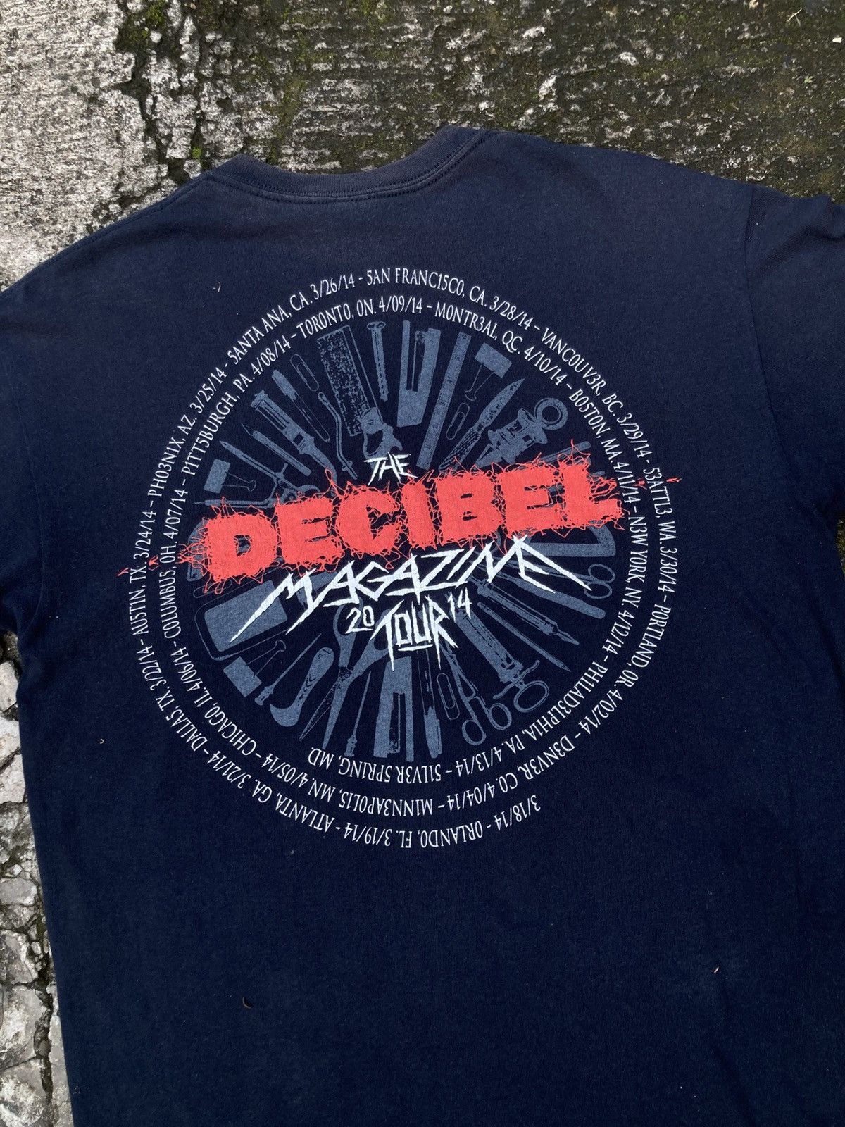 Band Tees Tshirt carcass decibel tour 2014 Size US M / EU 48-50 / 2 - 4 Thumbnail