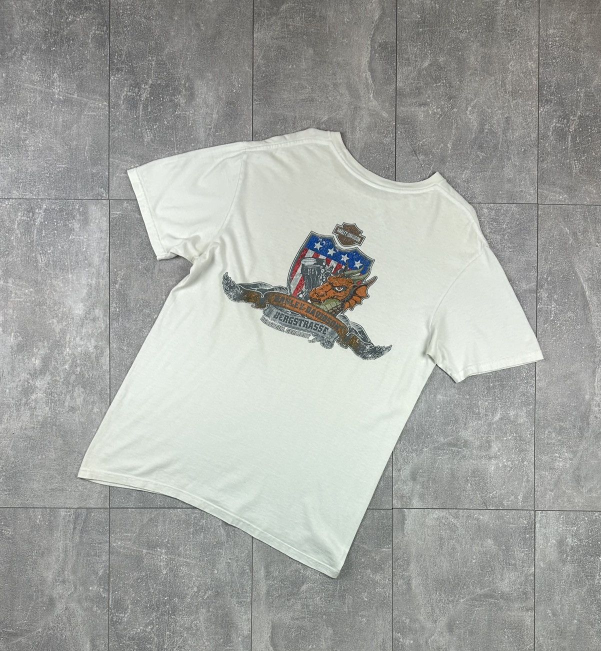 Harley Davidson Harley Davidson Motorcycles Overprint Logo T-Shirt Size US XL / EU 56 / 4 - 6 Thumbnail