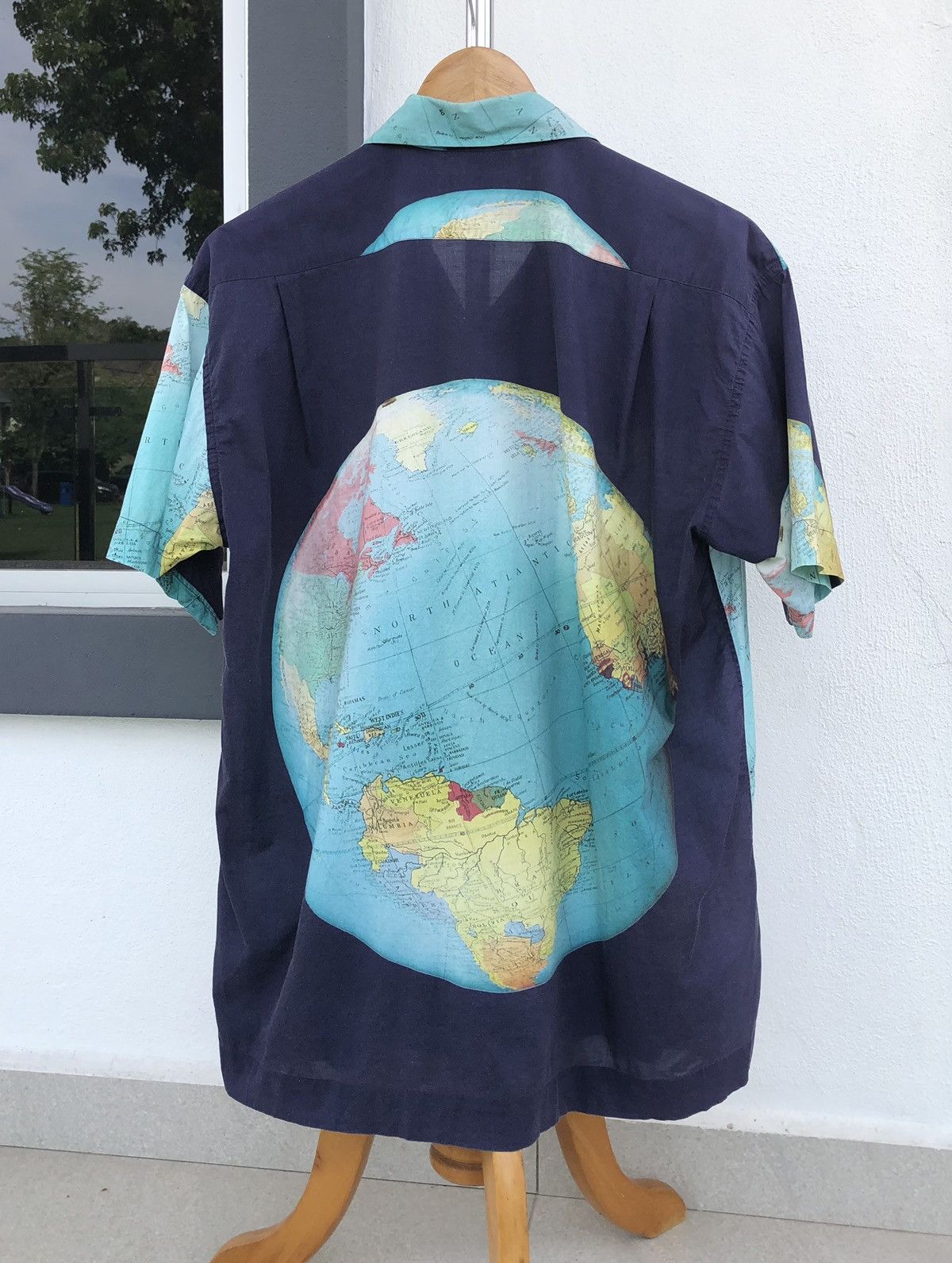 Paul Smith Paul Smith shirt Short Sleeve Globe Pattern World Map 🇮🇹 Size US M / EU 48-50 / 2 - 2 Thumbnail