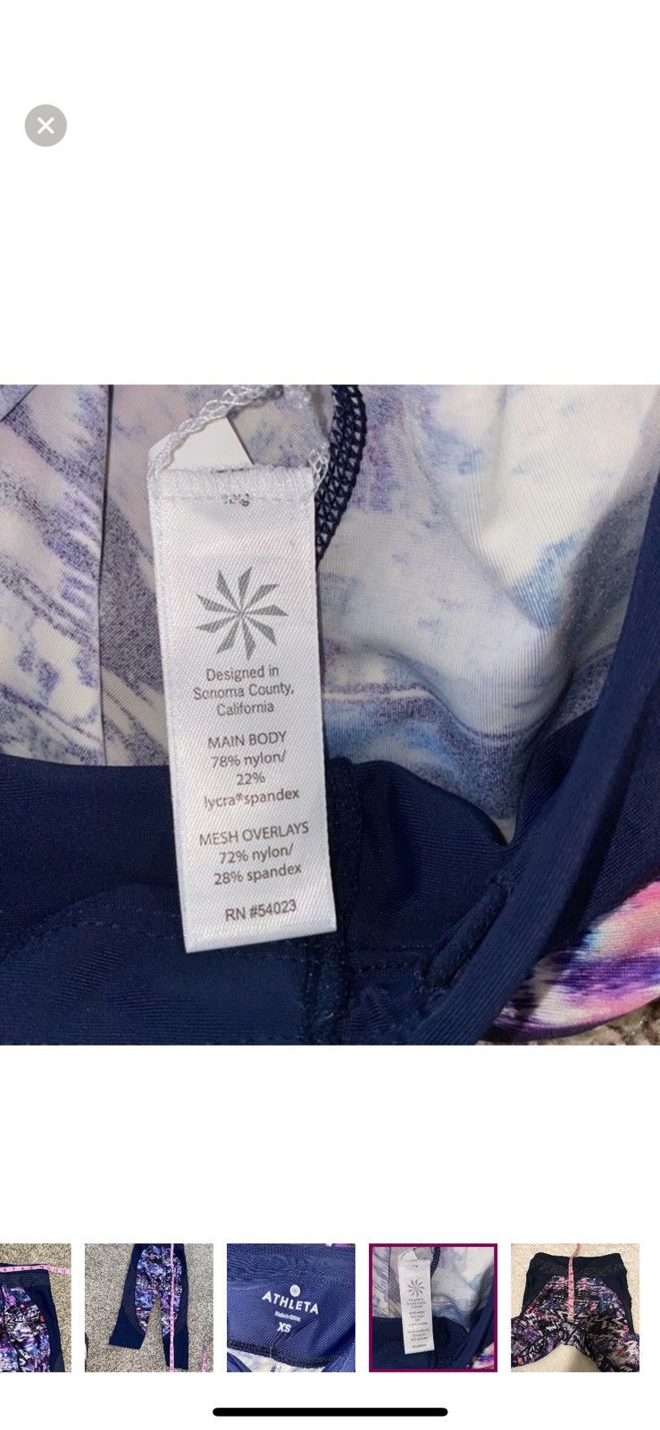 Athleta Athleta XS colorblock trissential swim capri leggings Size 26" / US 2 / IT 38 - 6 Thumbnail