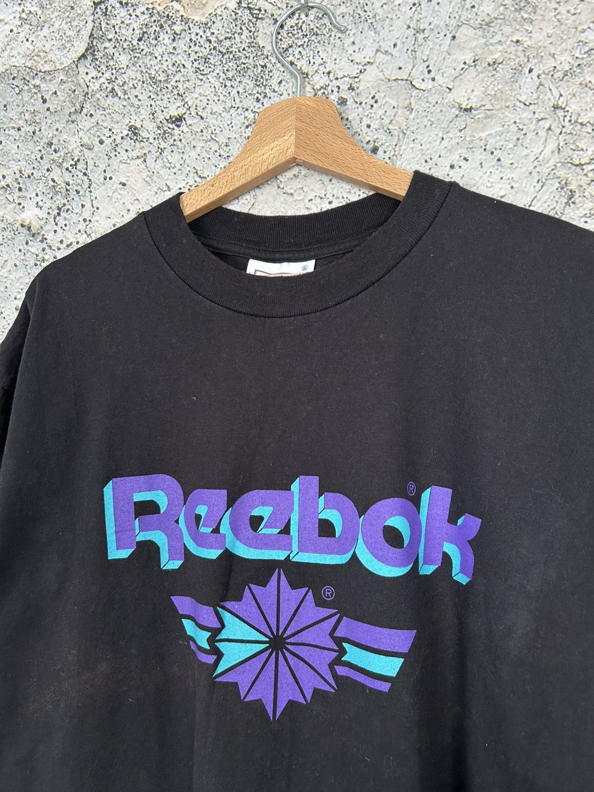 Reebok Vintage Reebok 90s Boxy Baggy Tee Skate Streetwear Sport Size US XL / EU 56 / 4 - 3 Thumbnail