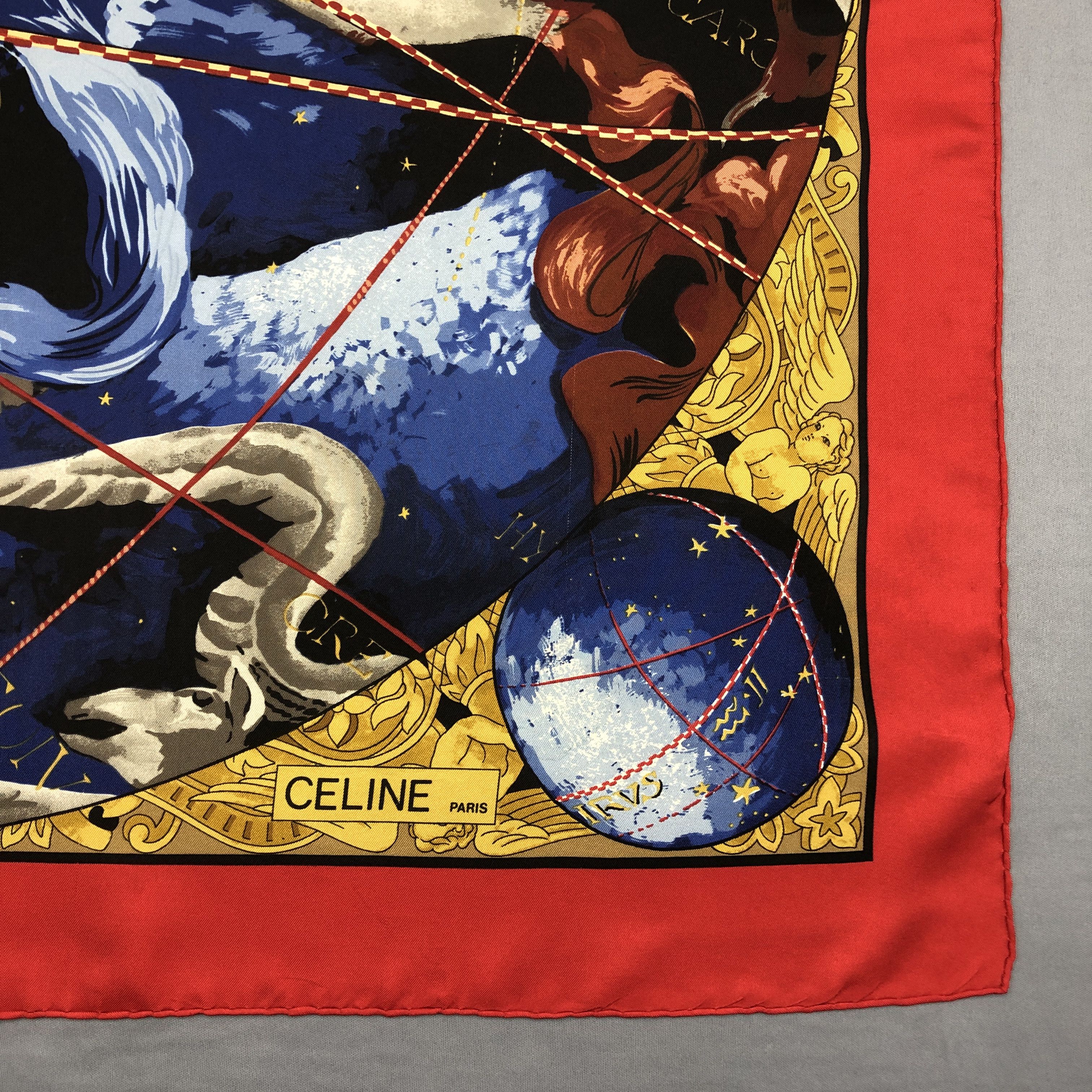 Celine Vintage Celine Paris SILK Scarf Twill Stole 56789 Size ONE SIZE - 7 Thumbnail