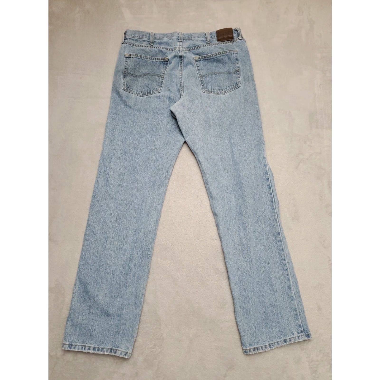 Lee VINTAGE Lee Jeans Mens 36x34 Blue Denim Straight Light Wash Cotton Casual Pants Jeans Size US 36 / EU 52 - 7 Thumbnail