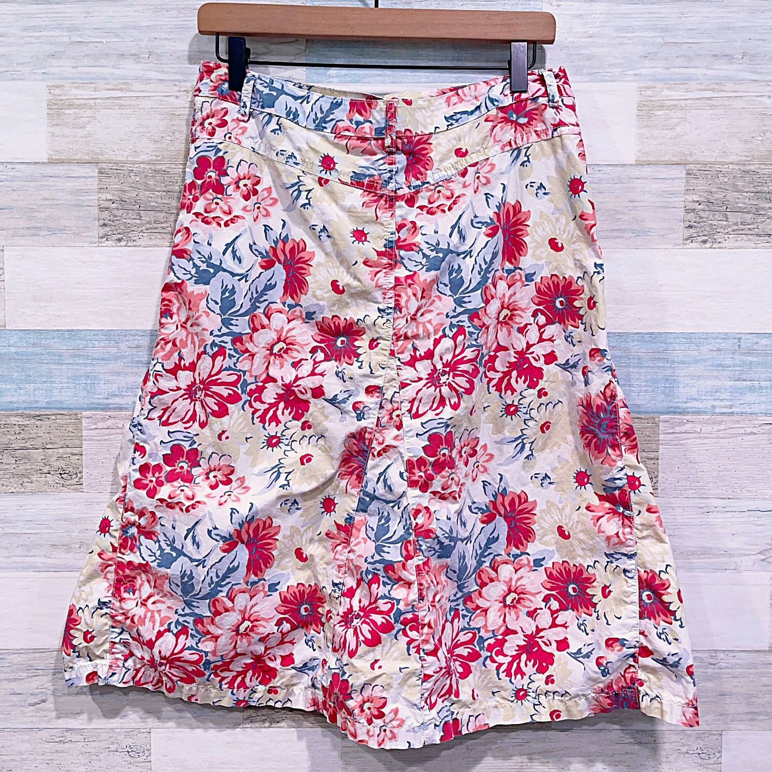 Disney Disney Vintage Floral Denim Flare Skirt Mickey Donaldson 29 Size 29" - 4 Thumbnail