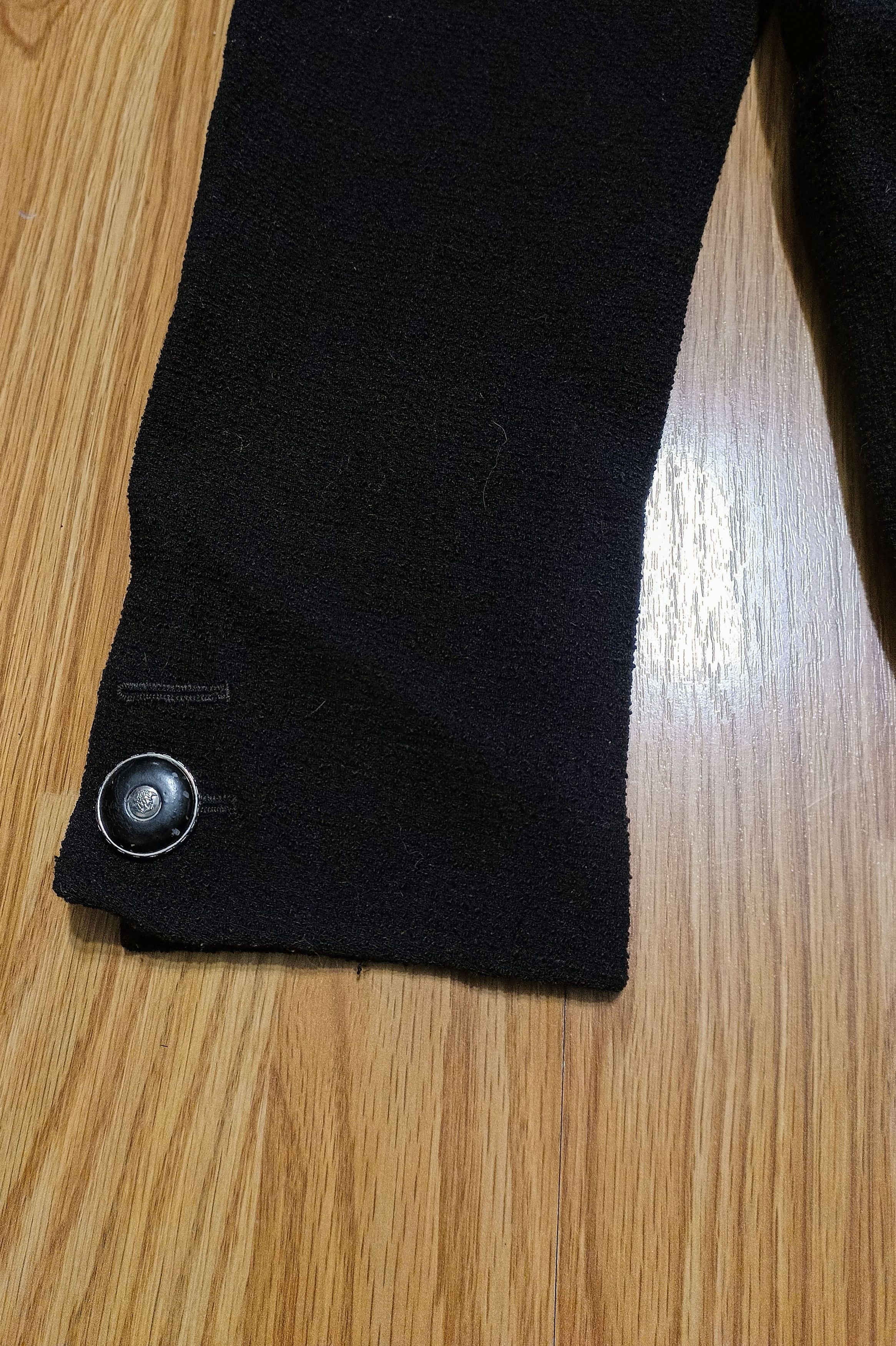 Versace Gianni Versace Couture Black Wool Vintage Blazer Jacket IT44 Size M / US 6-8 / IT 42-44 - 7 Thumbnail