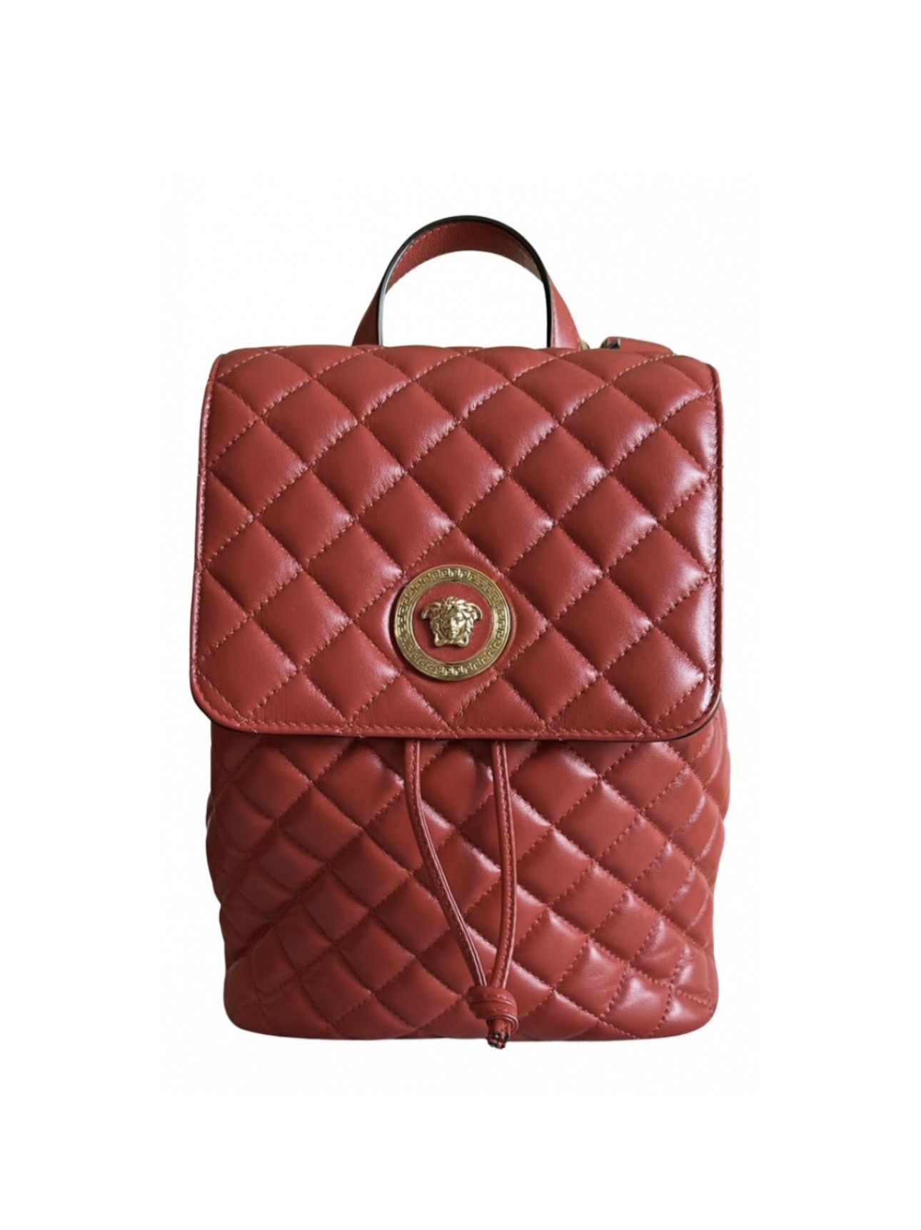 VERSACE Versace Medusa Backpack Rucksack Mini Leather Red Blue Versace Backpack - Etsy main image 2
