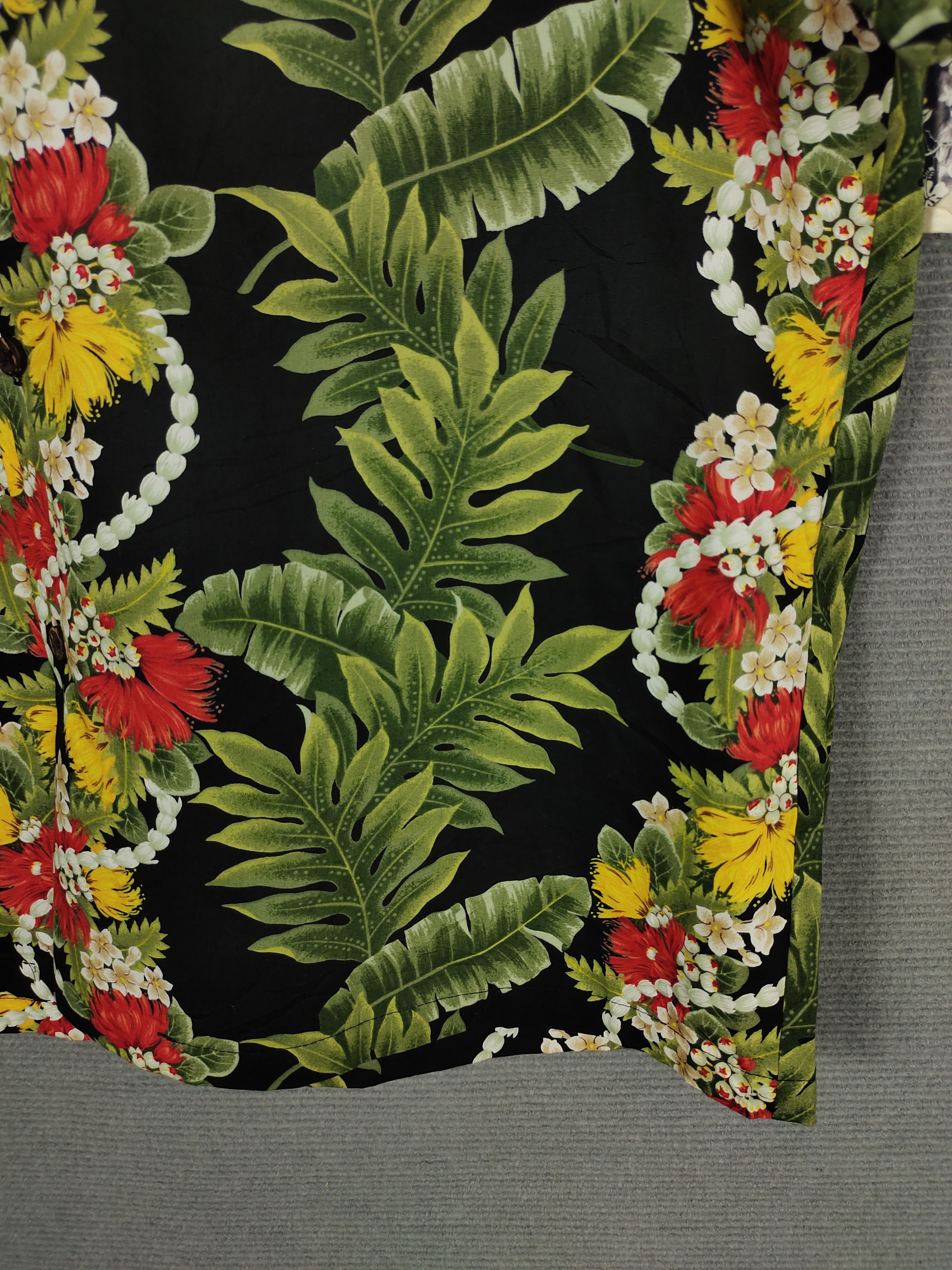 Vintage 1980s RJC Flowers Printed Panel Classic Hawaiian Shirt Size US L / EU 52-54 / 3 - 4 Thumbnail