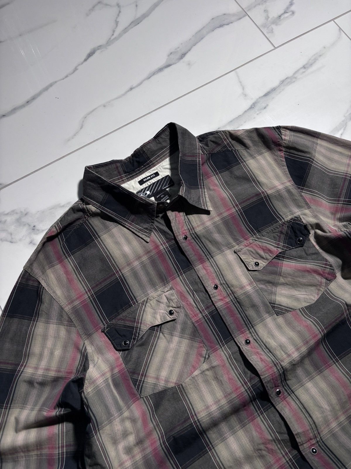 Oakley VTG Oakley Baggy Shirts Long Sleeve Plaid GorpCore Style 00s Size US XL / EU 56 / 4 - 3 Thumbnail