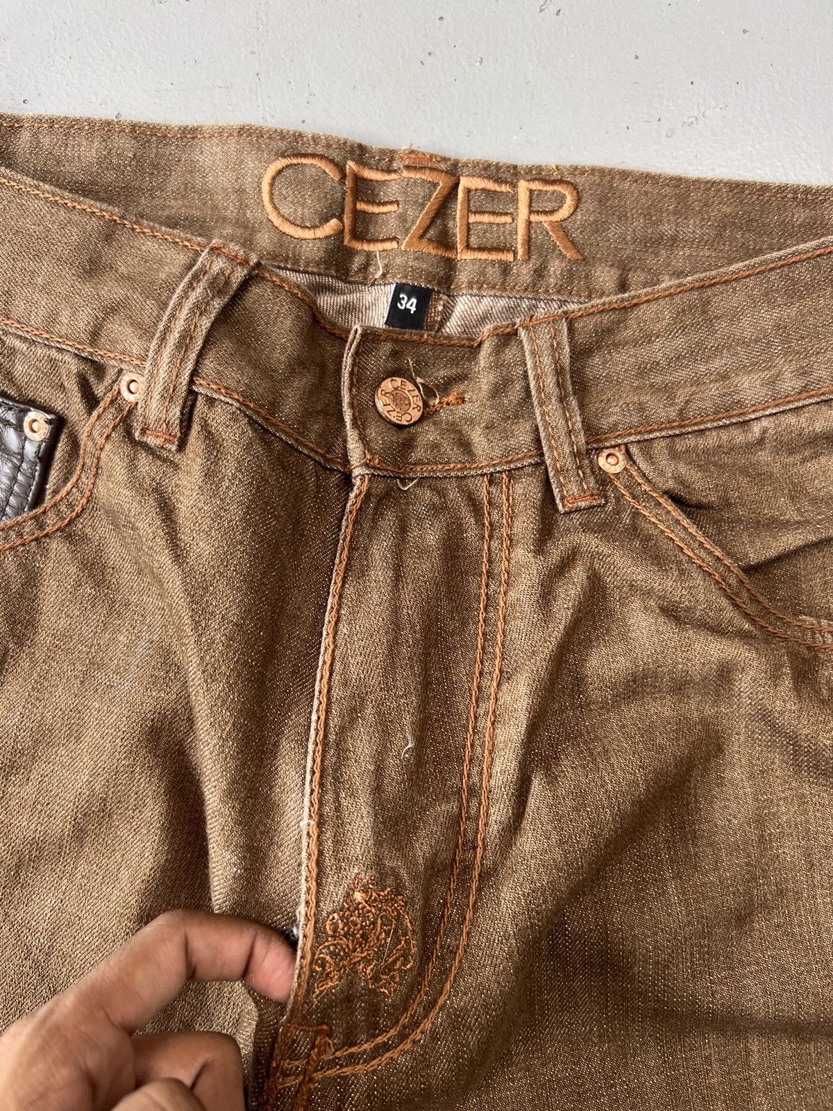 Vintage Crazy vintage cezer studs strips denim pant Size US 32 / EU 48 - 6 Thumbnail