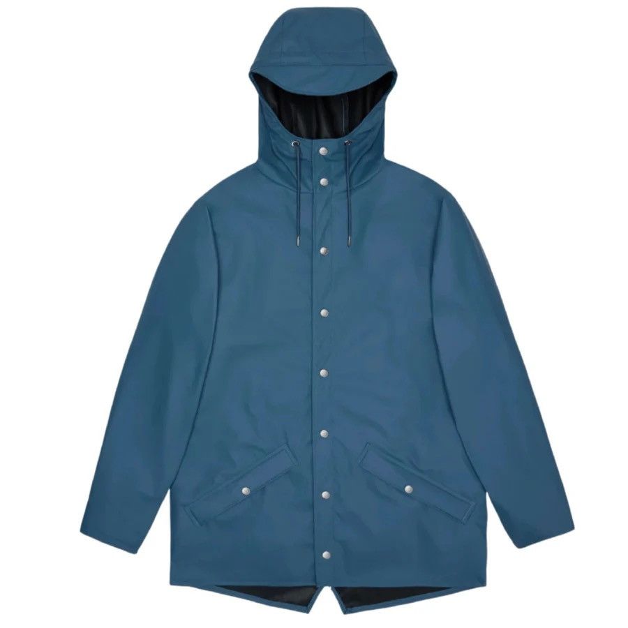 Rains Rains Long Jacket W3 Raincoat - Pulse Blue Size US XL / EU 56 / 4 - 5 Thumbnail