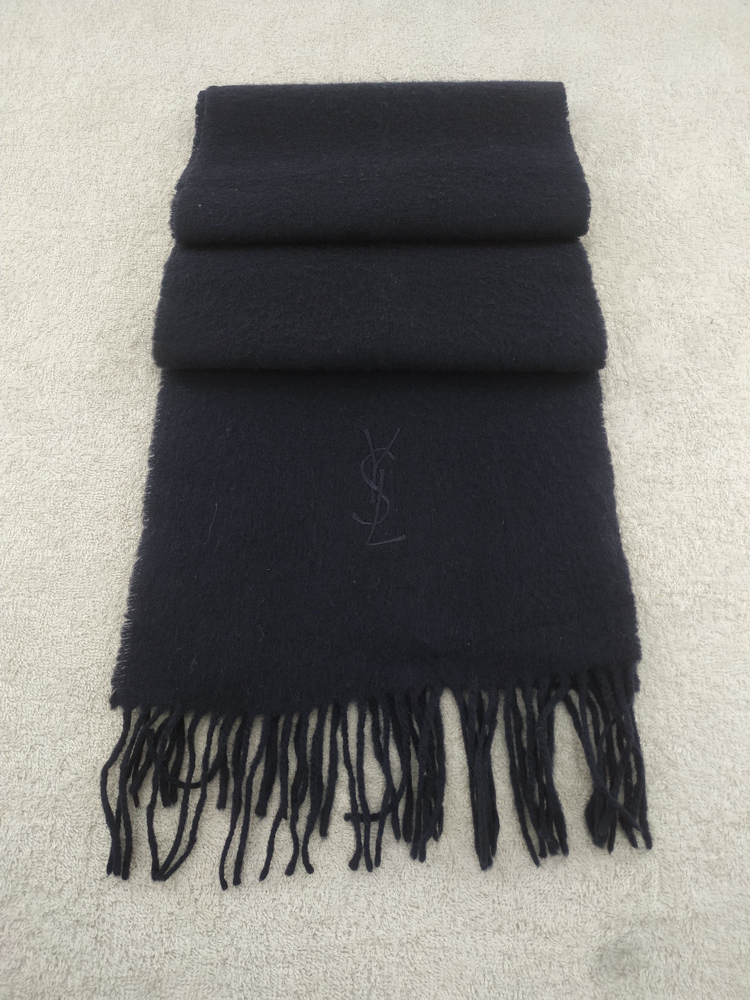 Yves Saint Laurent Vintage Yves Saint Lauren Wool Scarf/Muffler/Neckwear MF172 Size ONE SIZE - 2 Thumbnail