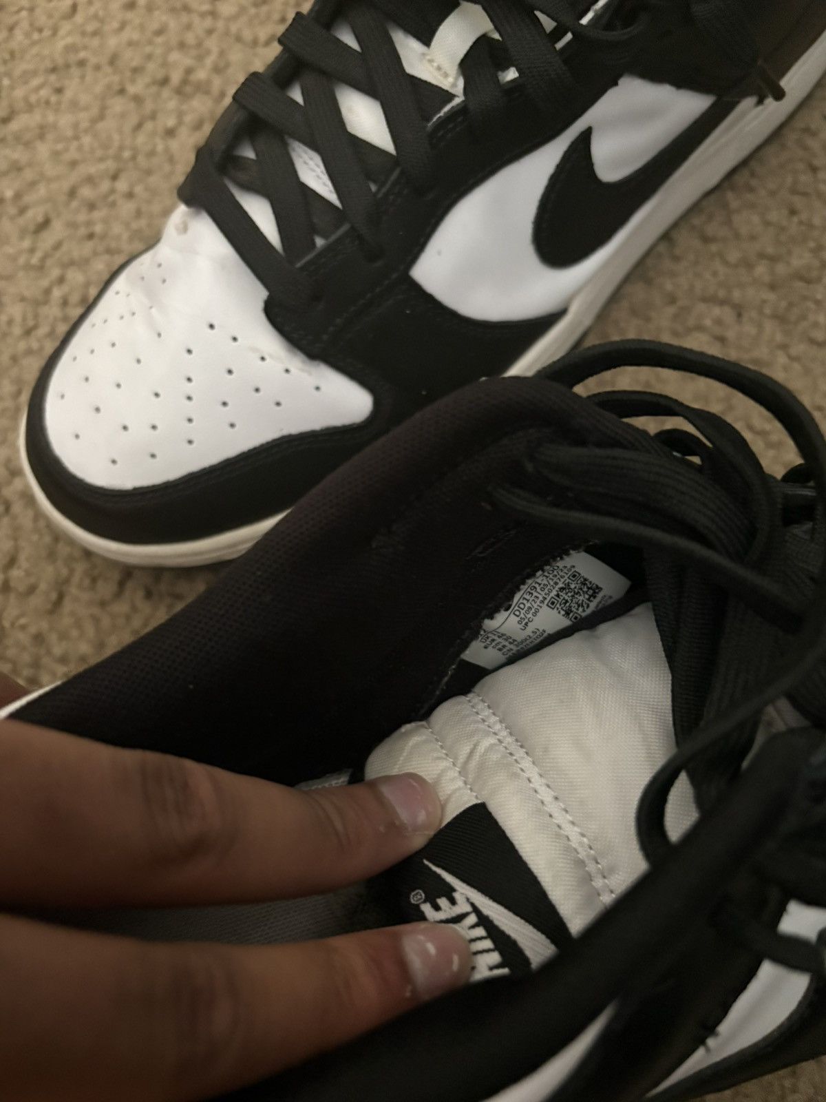 Nike Panda dunks size 12 Size US 12 / EU 45 - 5 Thumbnail