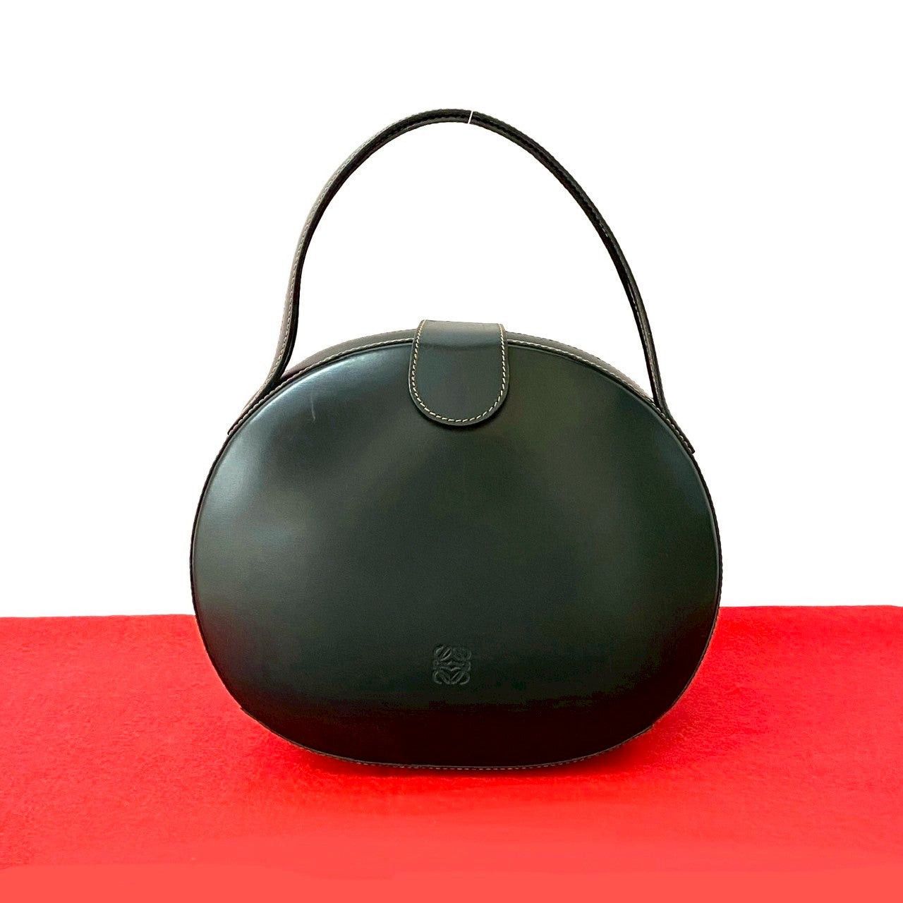 Loewe Handbag Green Leather