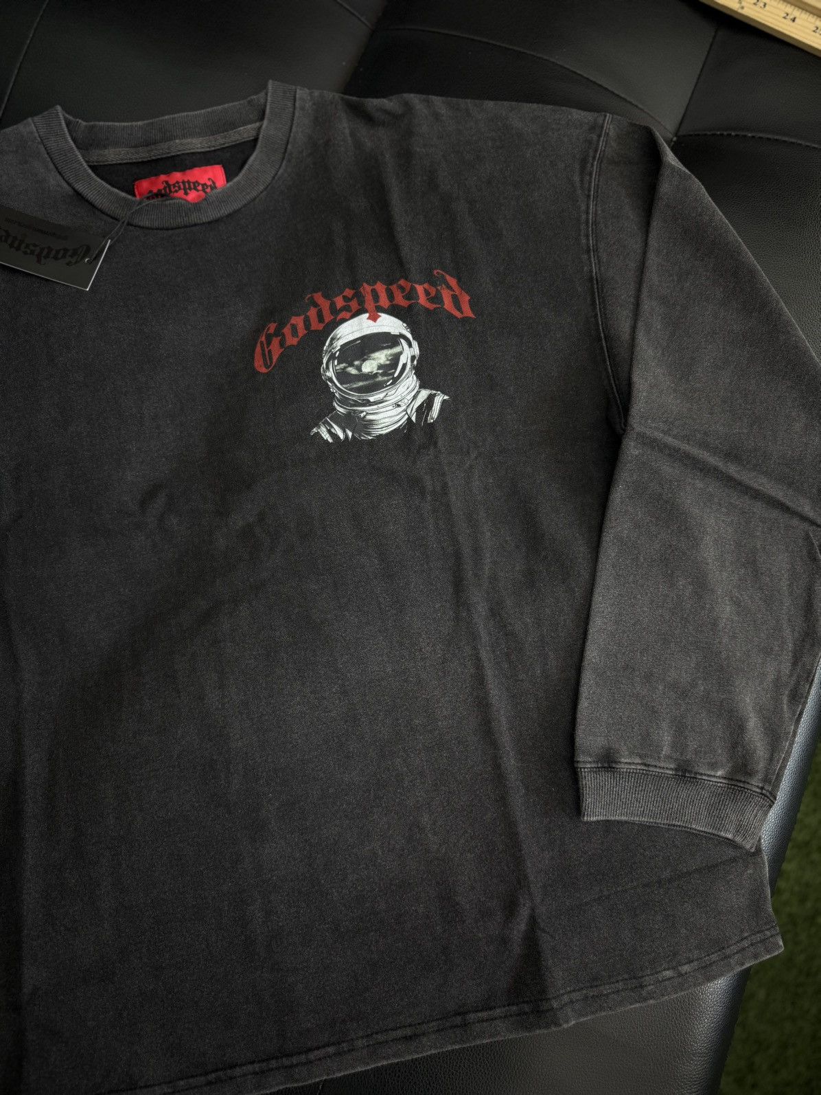 Godspeed Godspeed Moon Astronaut L/S Tee Shirt Size Large (NEW) Size US L / EU 52-54 / 3 - 9 Thumbnail
