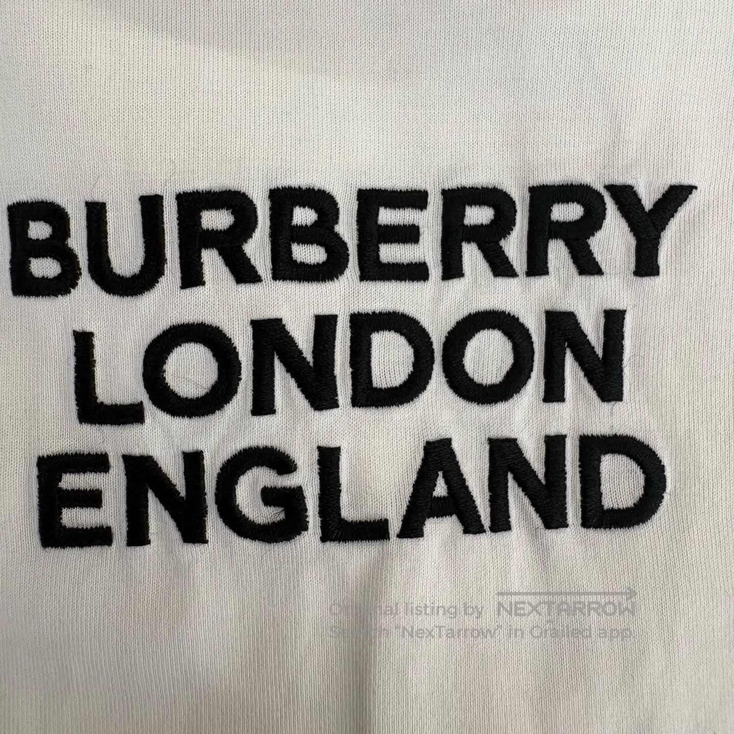 Burberry Burberry Offset printing logo on white short-sleeved shirt Size US M / EU 48-50 / 2 - 7 Thumbnail