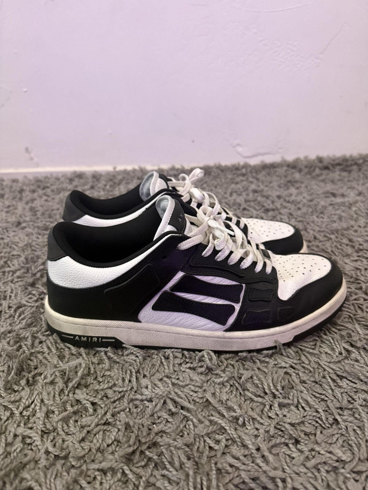 Amiri Amiri Skel Top Low Size US 12 / EU 45 - 4 Thumbnail