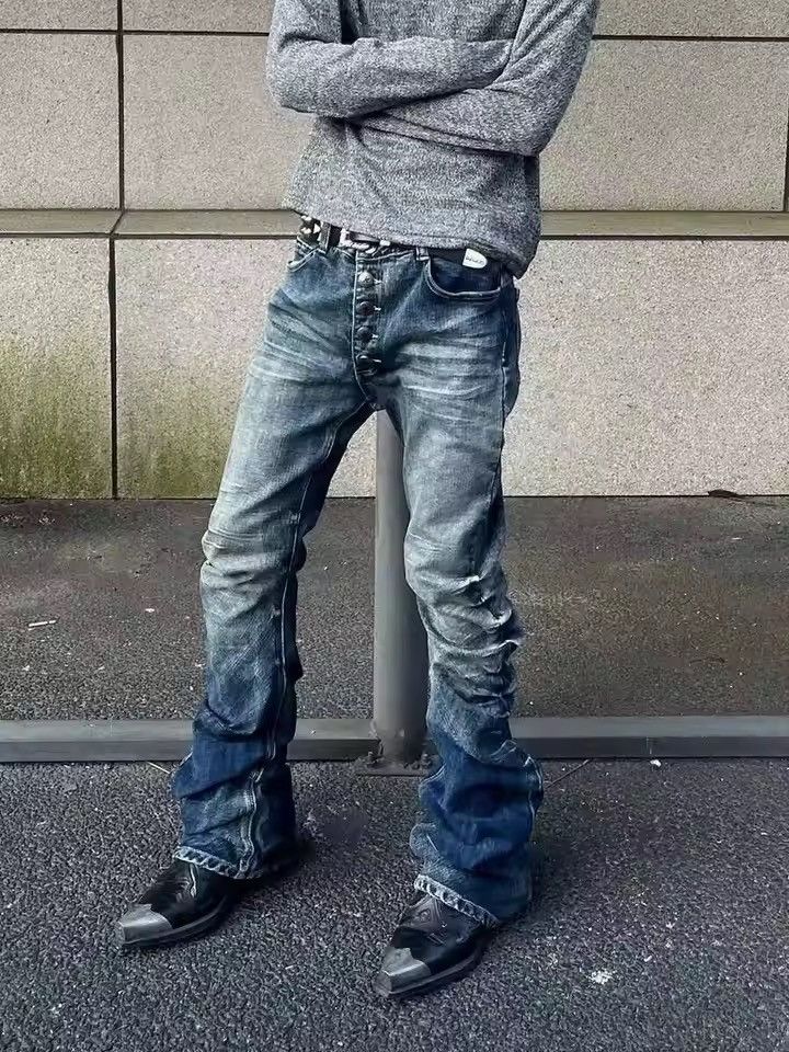 Jean Grunge punk style pleated jeans Size US 29 - 1 Thumbnail