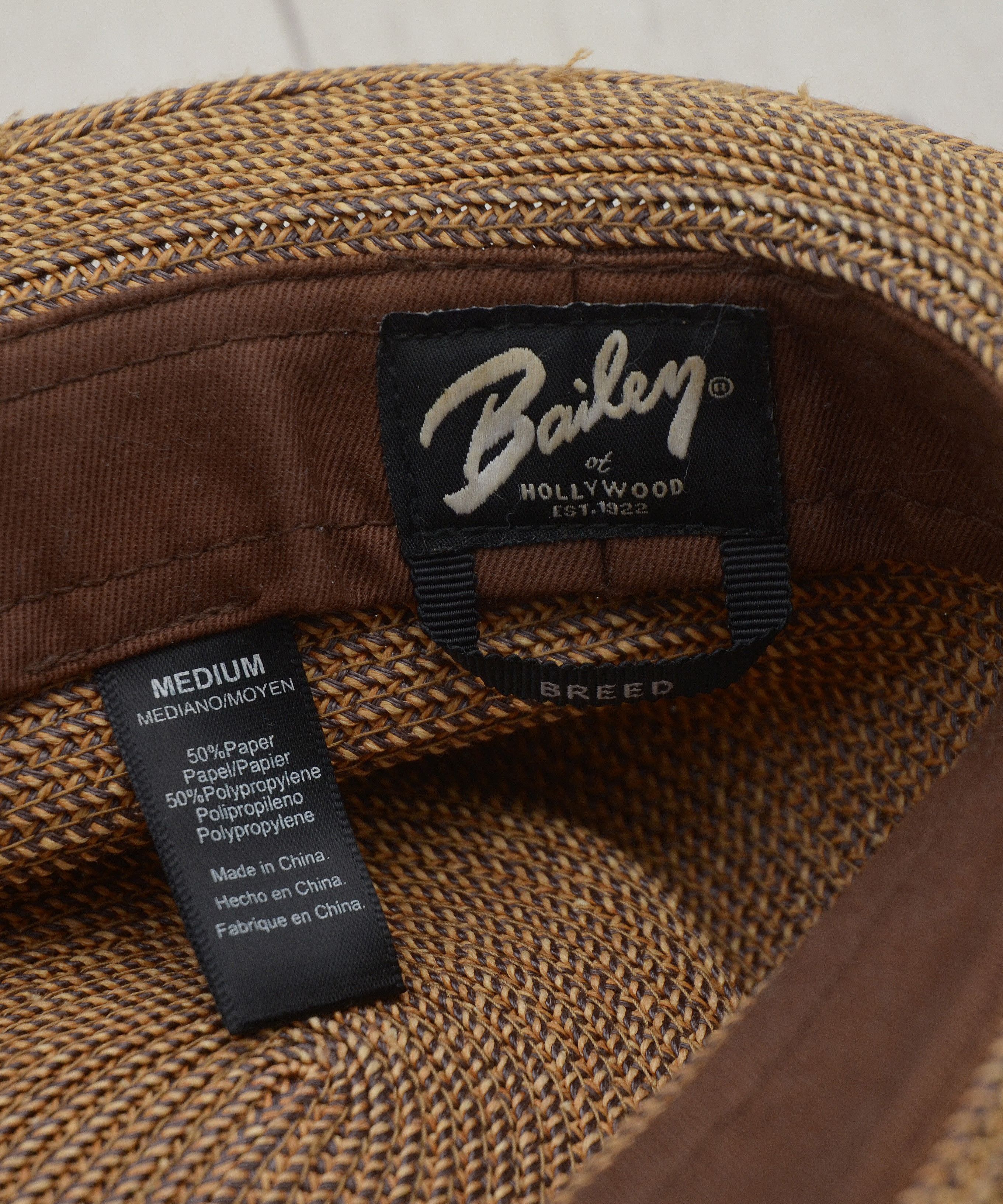 Bailey Hats BAILEY of Hollywood Genuine Paper Breed Panama Fedora Band Size ONE SIZE - 8 Thumbnail