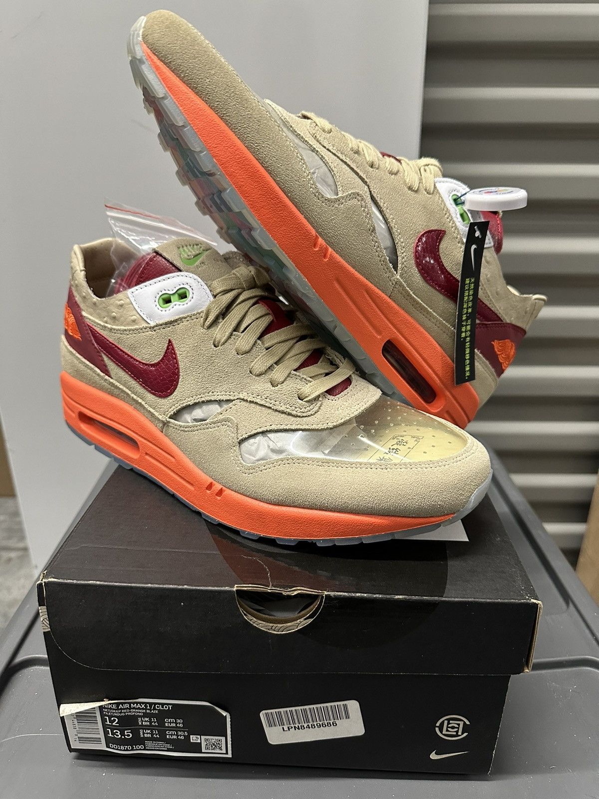CLOT × Nike Nike Air Max 1 Clot “Kiss Of Death” Size 12 Size US 12 / EU 45 - 1 Thumbnail