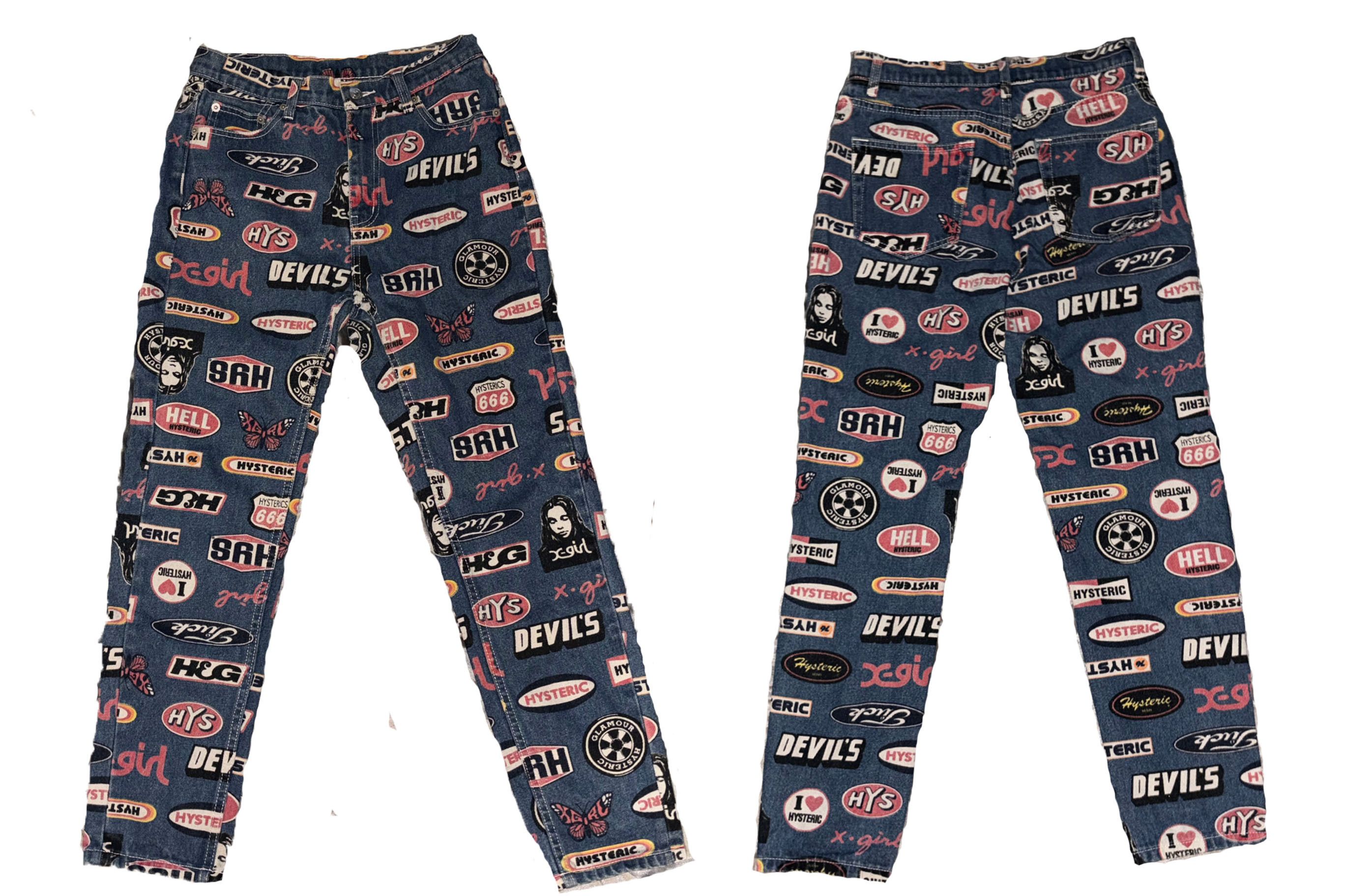 Hysteric Glamour Hysteric Glamour collab X-GIRL Monogram Jean Size 26" / US 2 / IT 38 - 3 Thumbnail