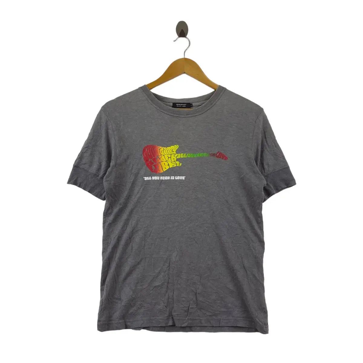 Burberry × Vintage Vintage BURBERRY LONDON Black Label Collection Love Tee Size S / US 4 / IT 40 - 1 Thumbnail