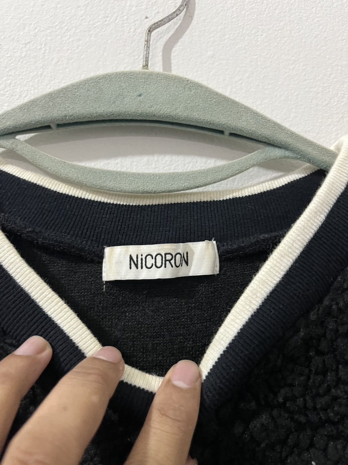 If Six Was Nine 💥NICORON NCRN OVAL LOGO Deep Pile Fleece Pullover Size US L / EU 52-54 / 3 - 6 Thumbnail