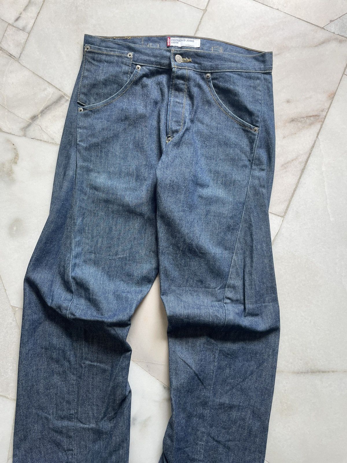 Levi's Vintage 90s Levis Engineered Loose Jeans 31x32 Size US 31 - 4 Thumbnail