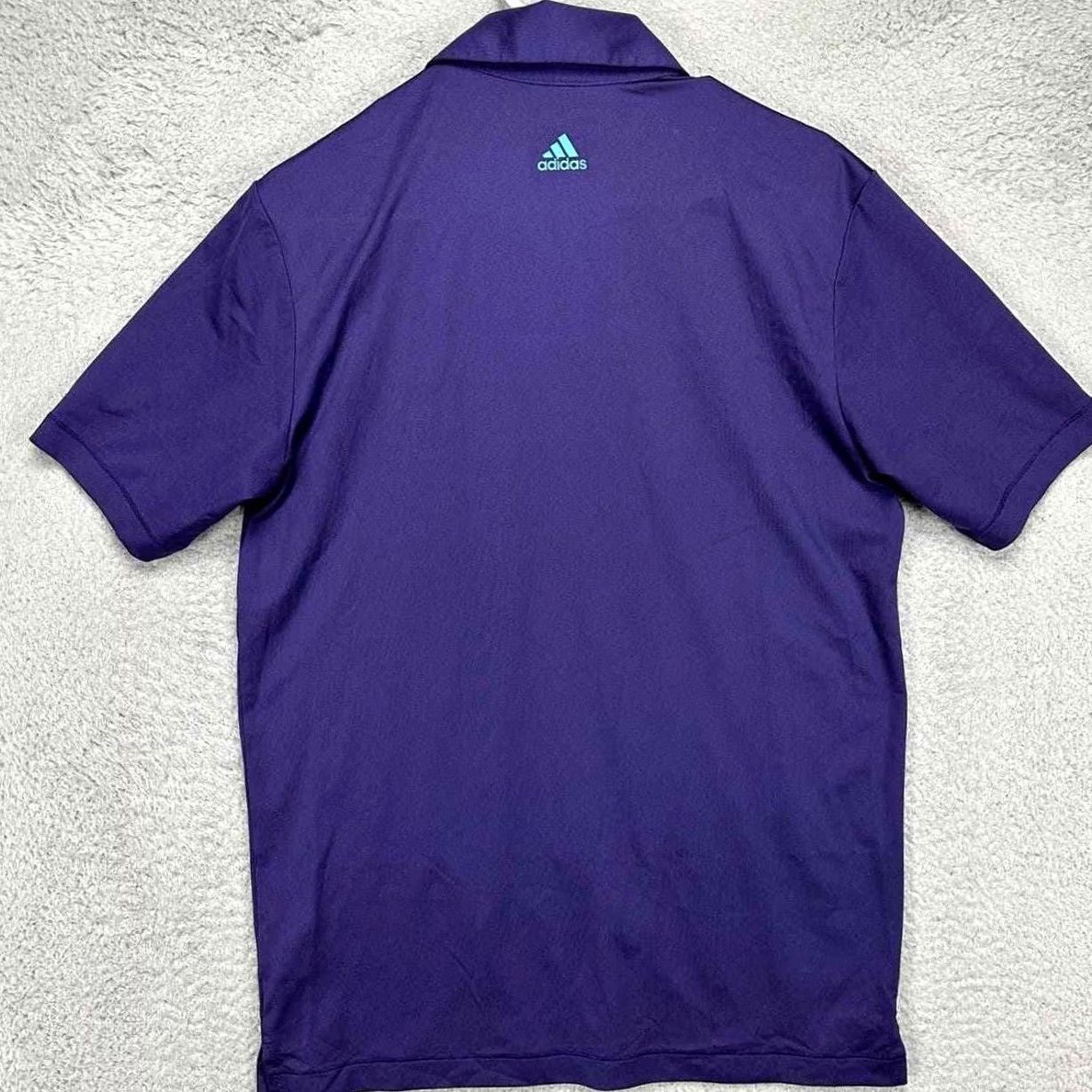 Adidas Adidas Pure Motion Golf Polo Shirt Mens Small Purple Blue Colorblock Logo Rugby Shirt Size US S / EU 44-46 / 1 - 3 Thumbnail