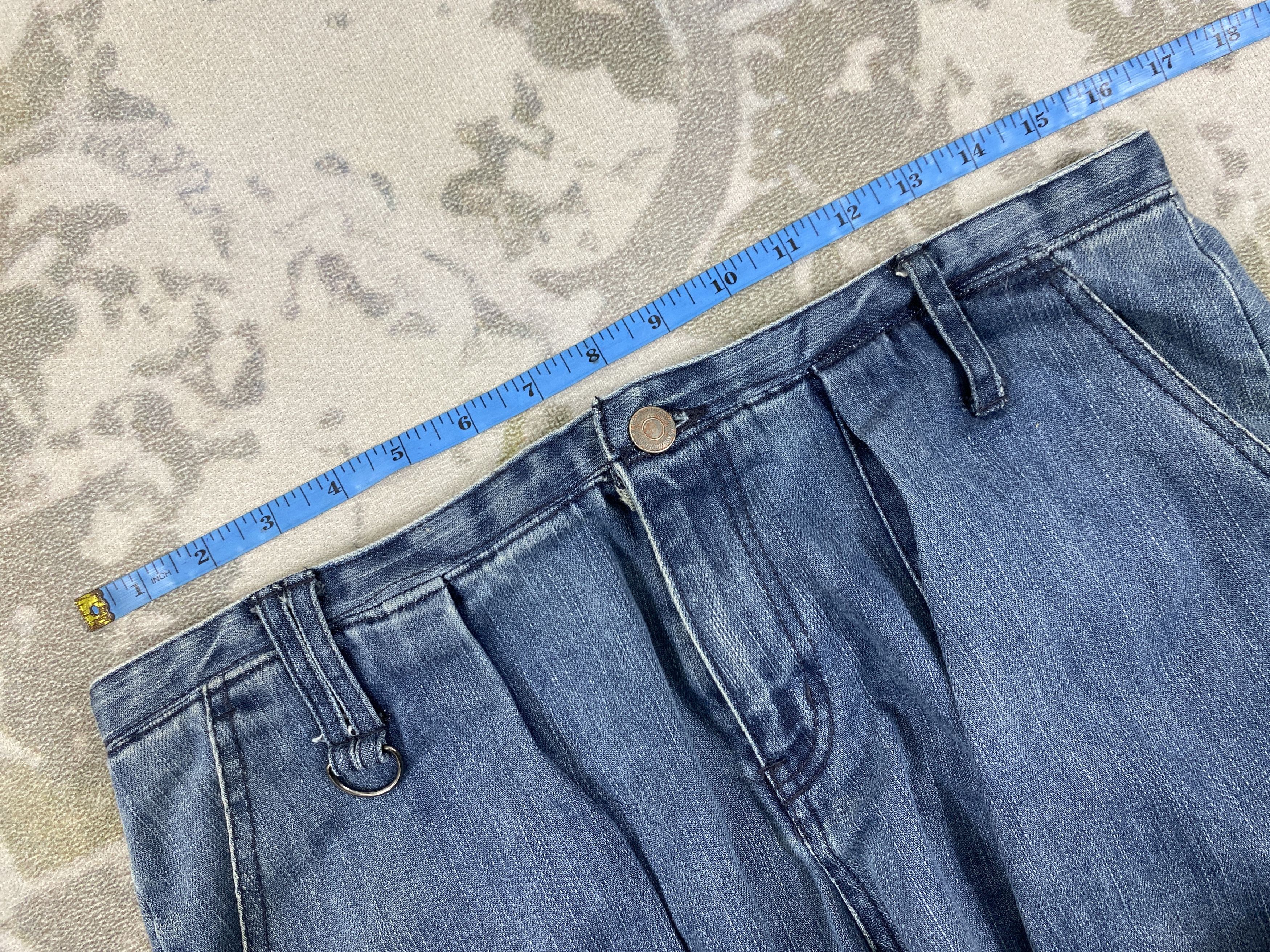 Japanese Brand Faded Blue Vintage Morgan Homme Jeans 32x33.5 Denim- JN3541 Size US 32 / EU 48 - 5 Thumbnail