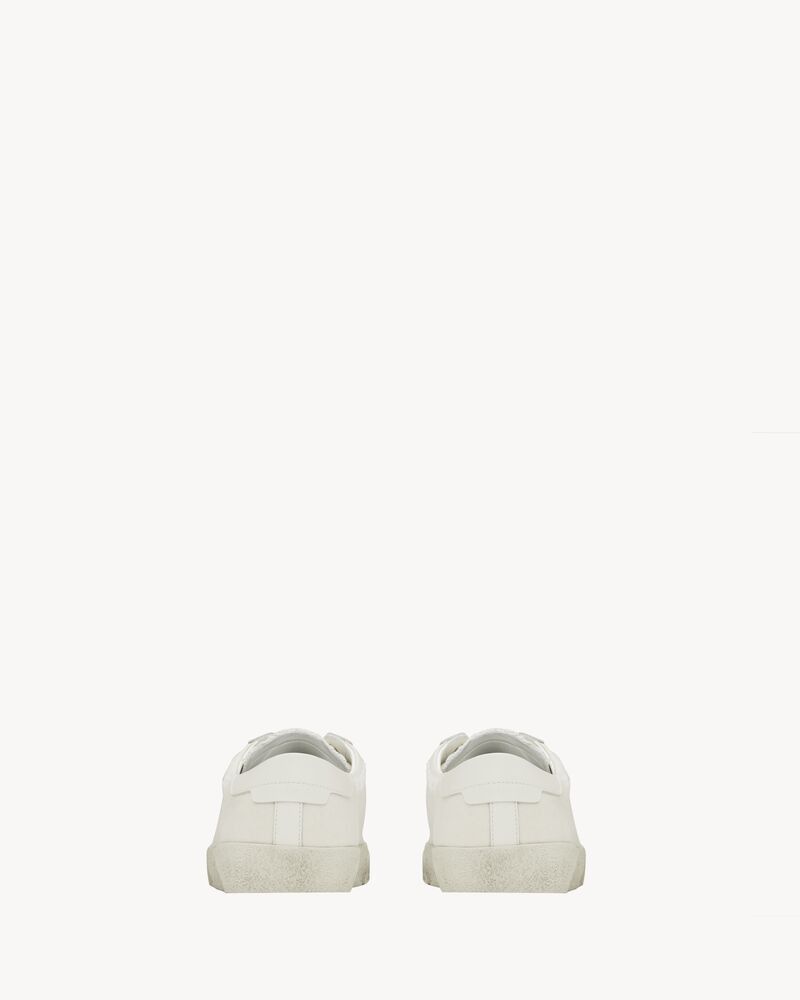 Saint Laurent Paris o1b1hav111125 Court Classic sl/06 Embroidered Sneakers Cream Size US 8 / EU 41 - 3 Thumbnail
