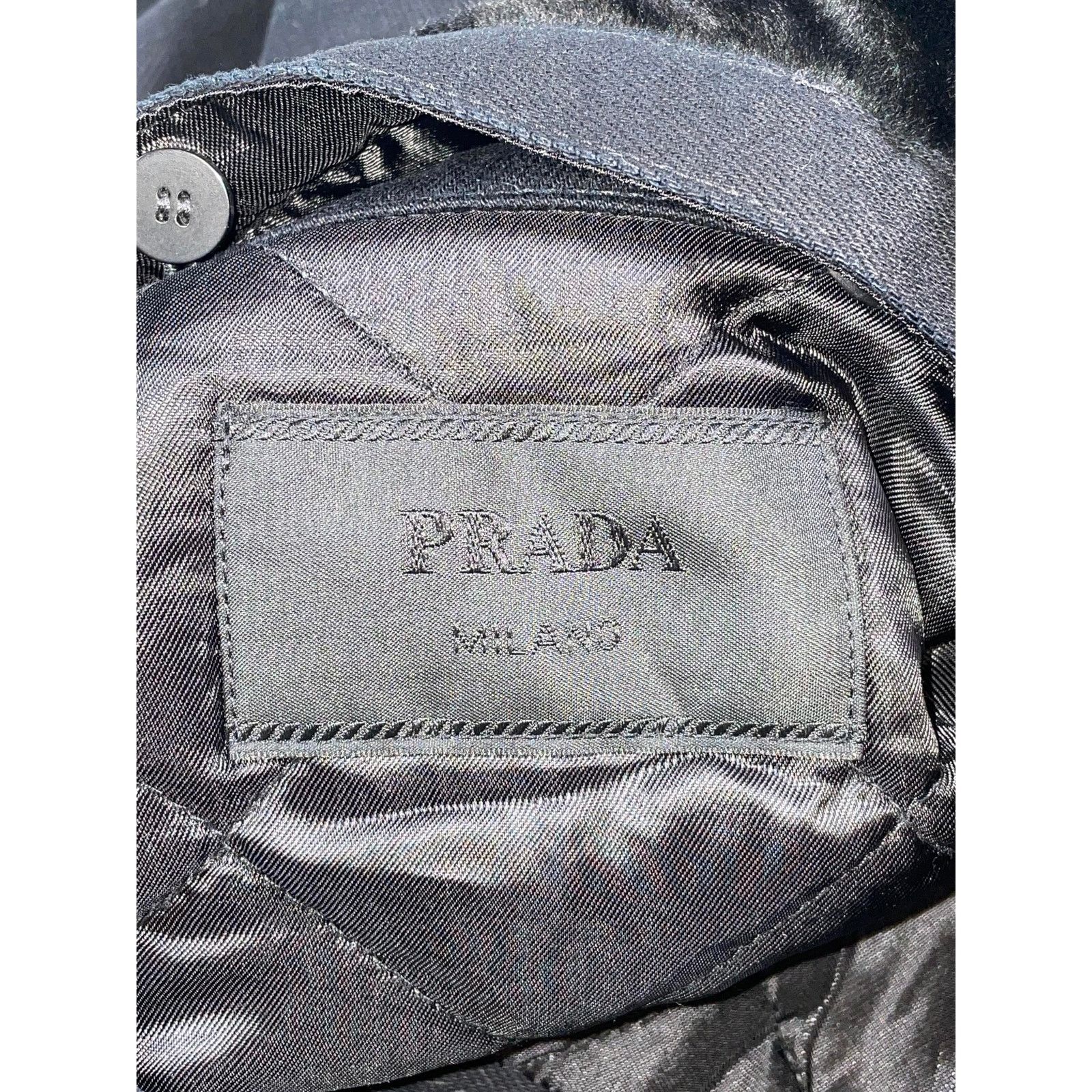 Prada Prada Bull Blouson Black Denim Jacket Size US L / EU 52-54 / 3 - 12 Thumbnail