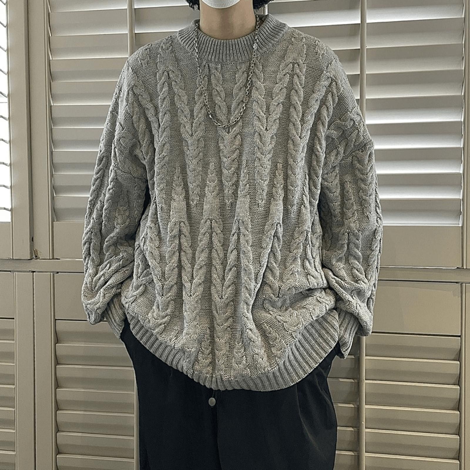 Other Gray Cable Knit Sweater Size US L / EU 52-54 / 3 - 1 Preview